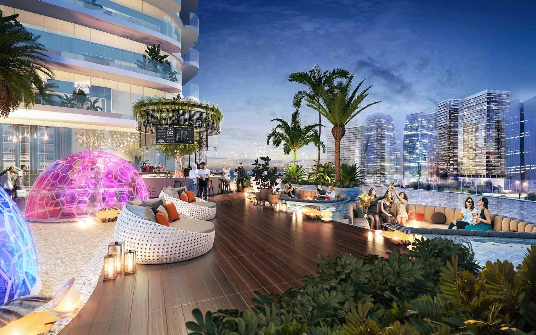 Canal Heights amenity Cabanas in Business Bay, Dubai, by DAMAC