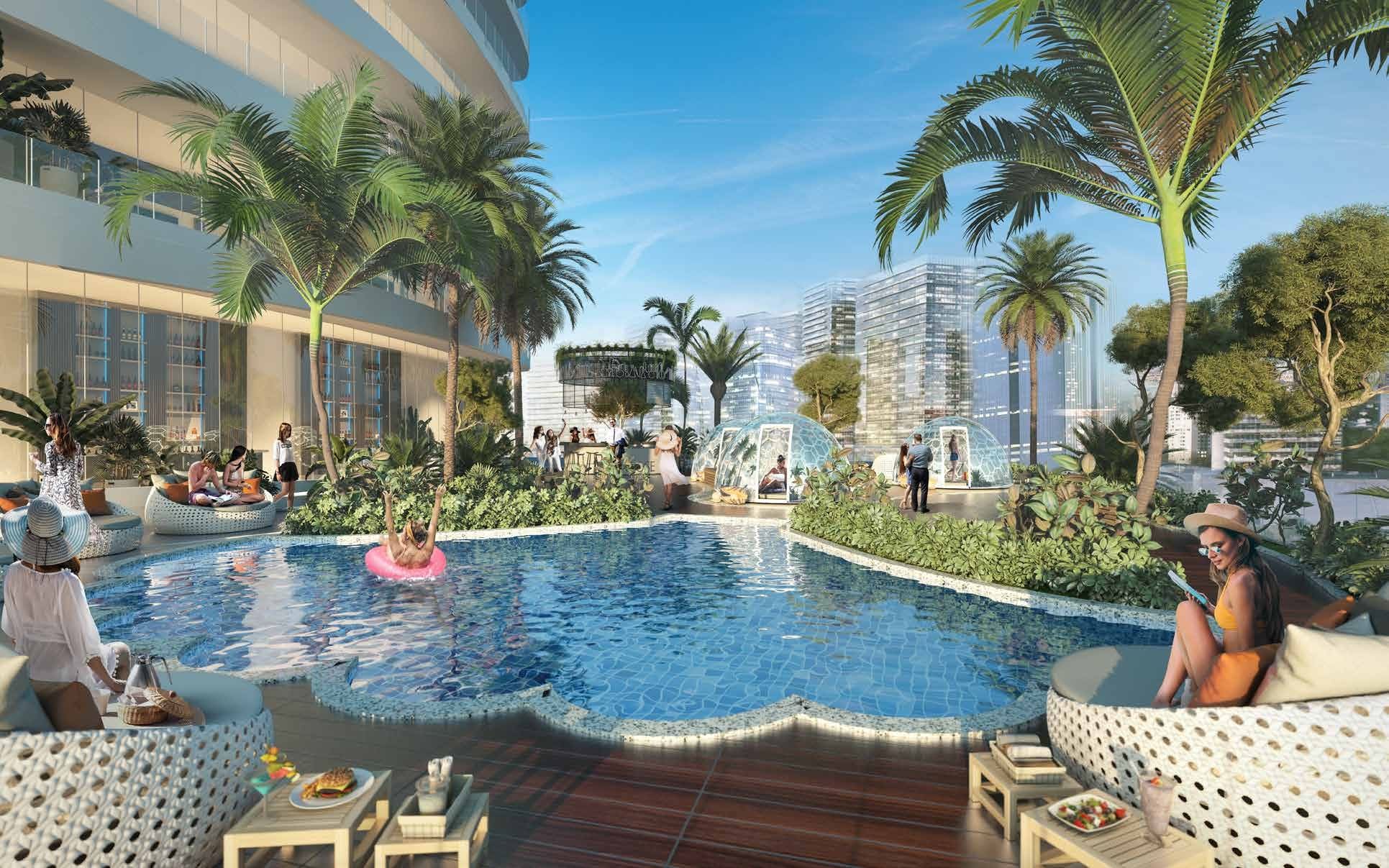 Canal Heights amenity Swimming Pool in Business Bay, Dubai, by DAMAC