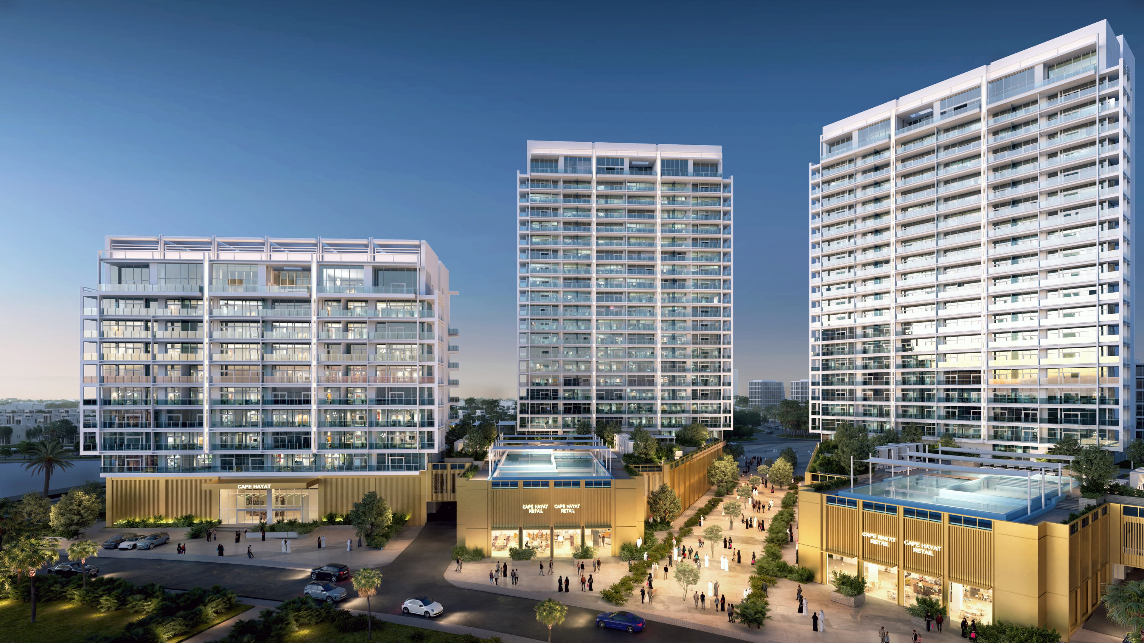 Cape Hayat exterior view - Mina Al Arab, Dubai - by RAK Properties