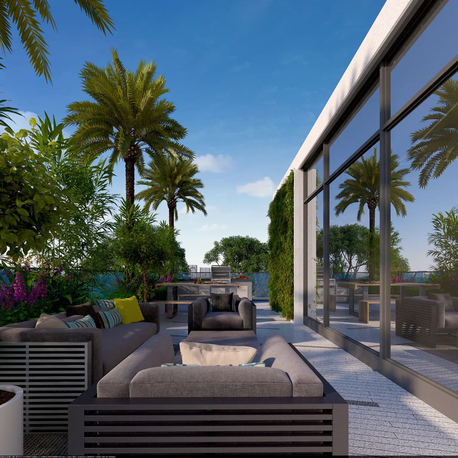 Capital Horizon Terraces amenity Outdoor BBQ Area in Dubai Islands, Dubai, by Cirrera