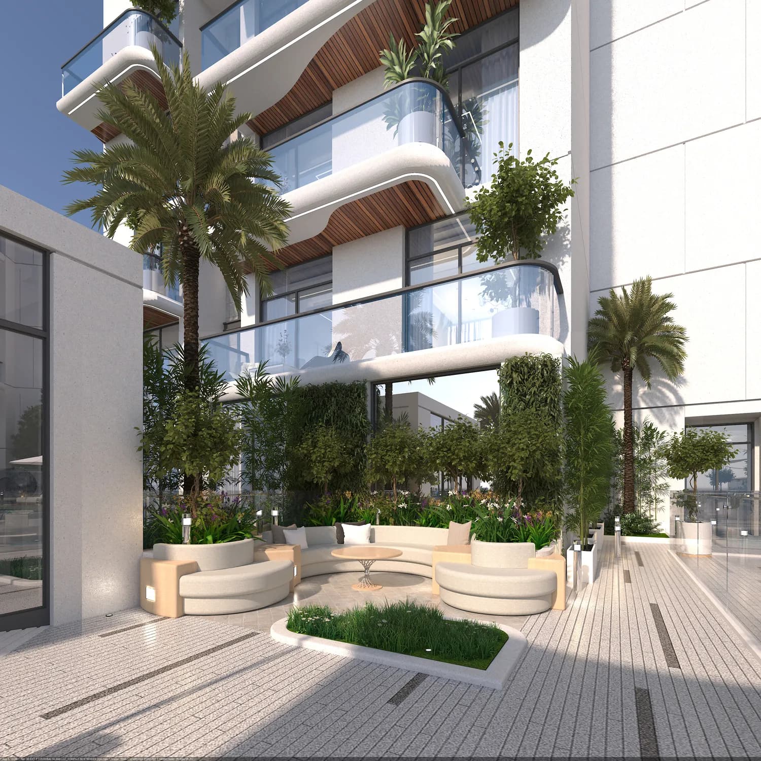 Capital Horizon Terraces amenity Outdoor Lounge Area - Dubai Islands, Dubai - by Cirrera