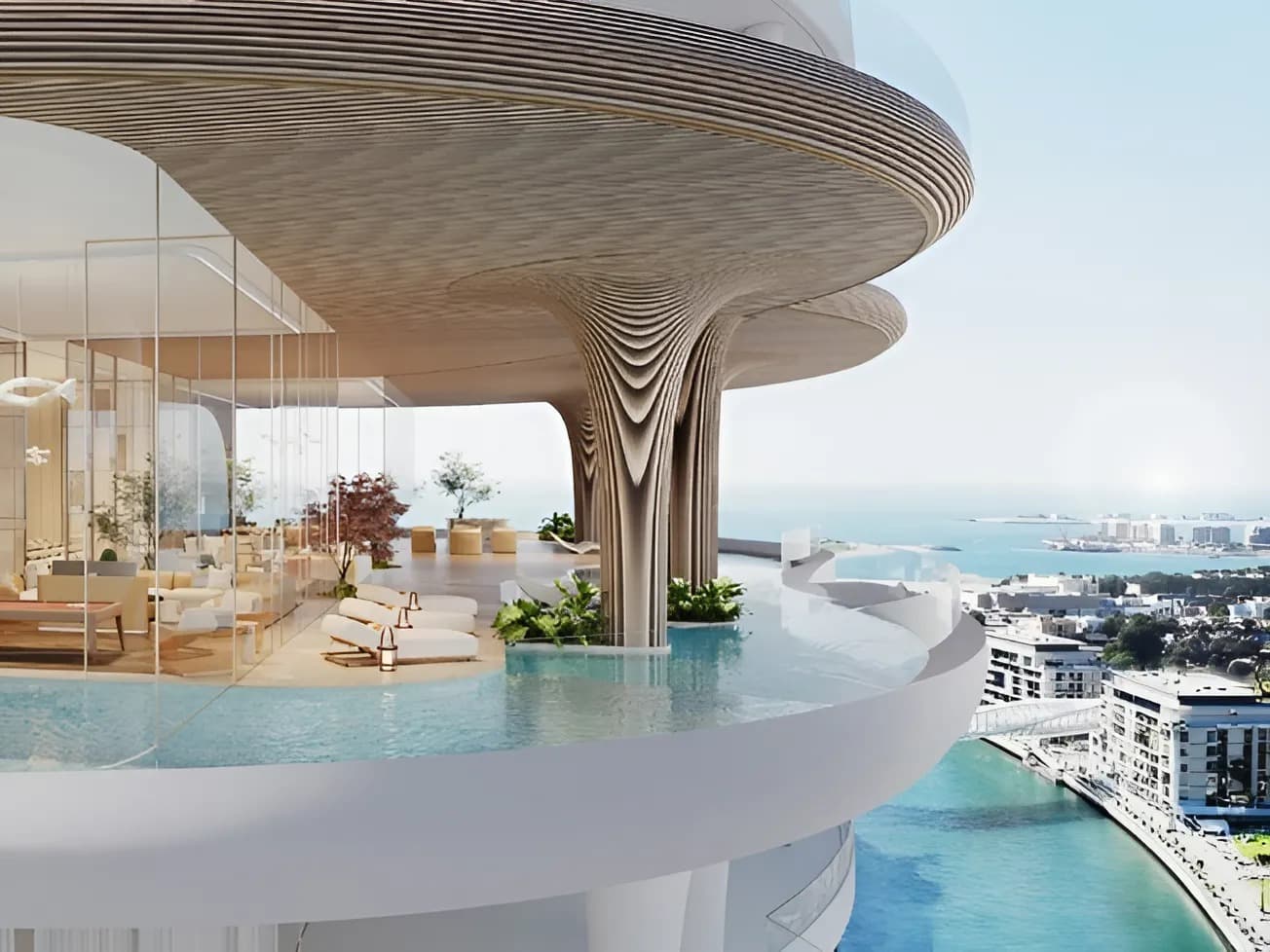 Casa AHS amenity Outdoor Pool - Safa Park, Dubai - by AHS Properties
