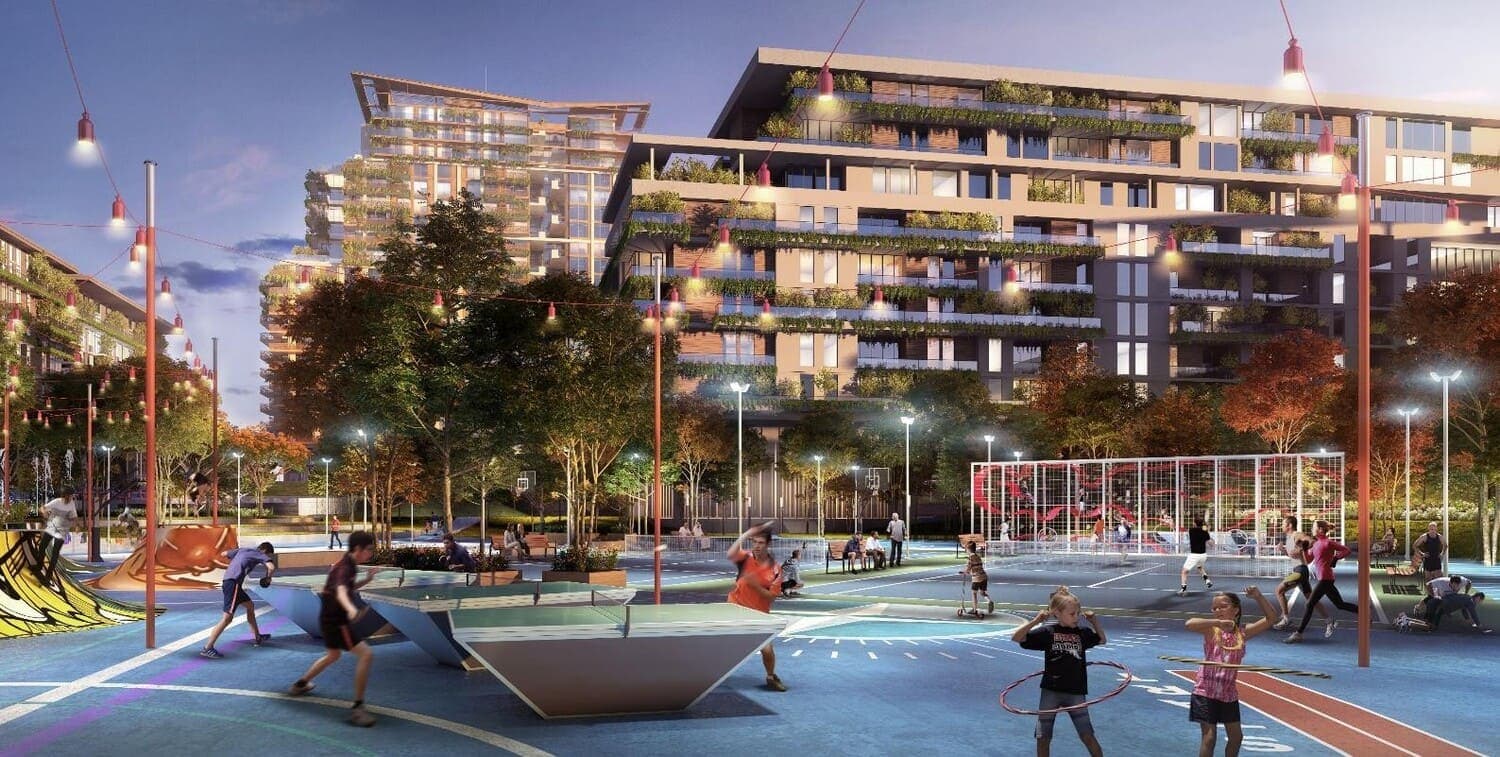 Castleton at Central Park amenity Multi-Use Games And Sports Lawns & Skate-Able Landscape - City Walk, Dubai - by Meraas
