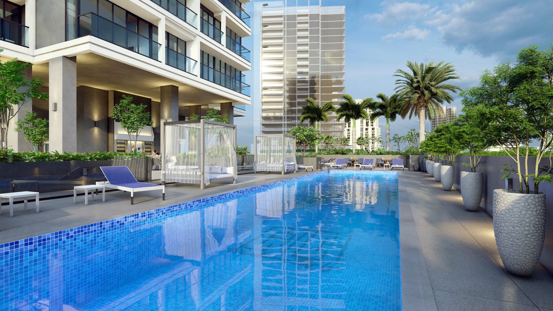 Catch Residence by IGO amenity Outdoor Pools - JVC (Jumeirah Village Circle), Dubai - by Invest Group Overseas (IGO)