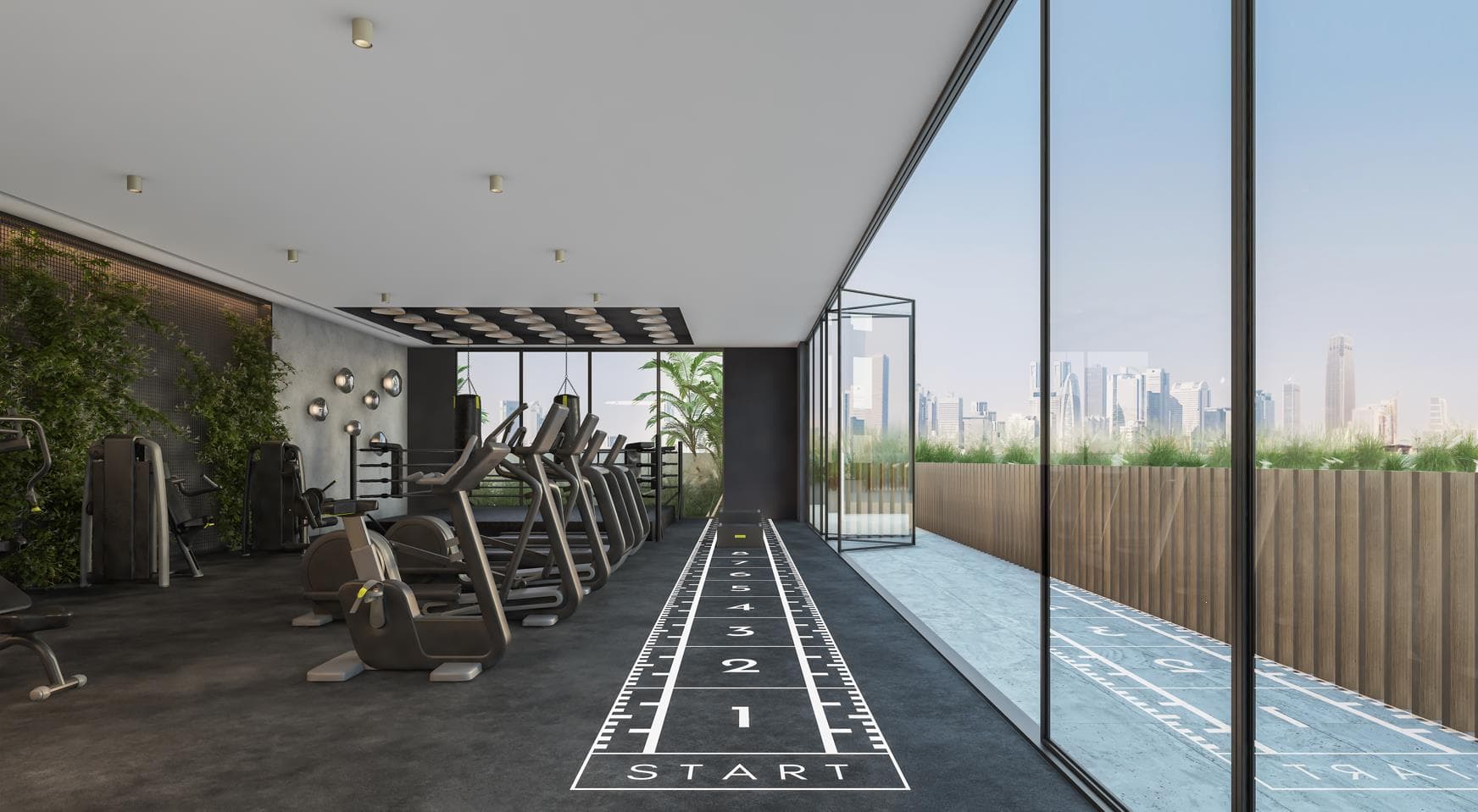 Cavendish Square amenity Gym - JVT (Jumeirah Village Triangle), Dubai - by Leos