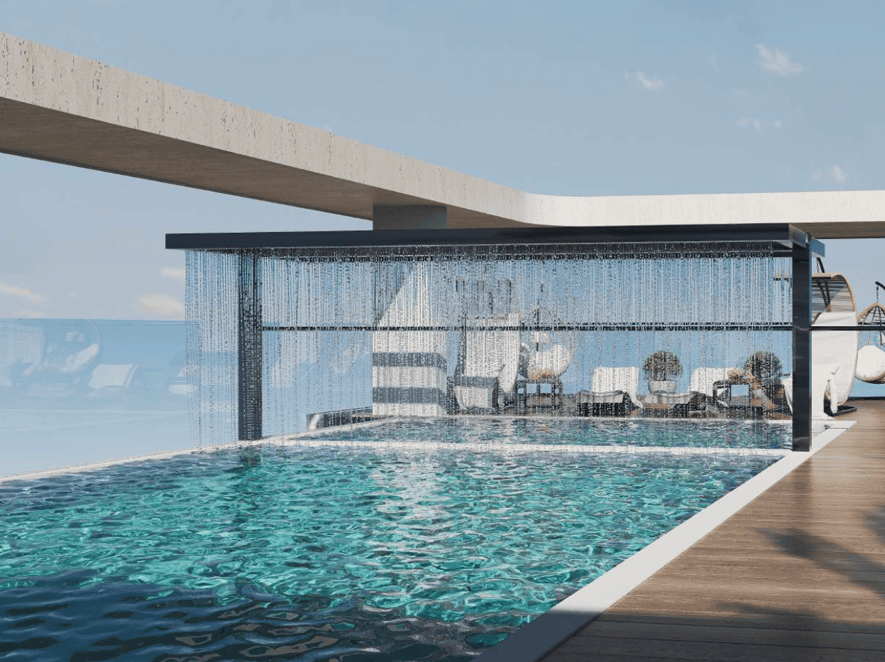 Celeste Heights amenity Infinity Pool - Al Furjan, Dubai - by Zimaya Properties