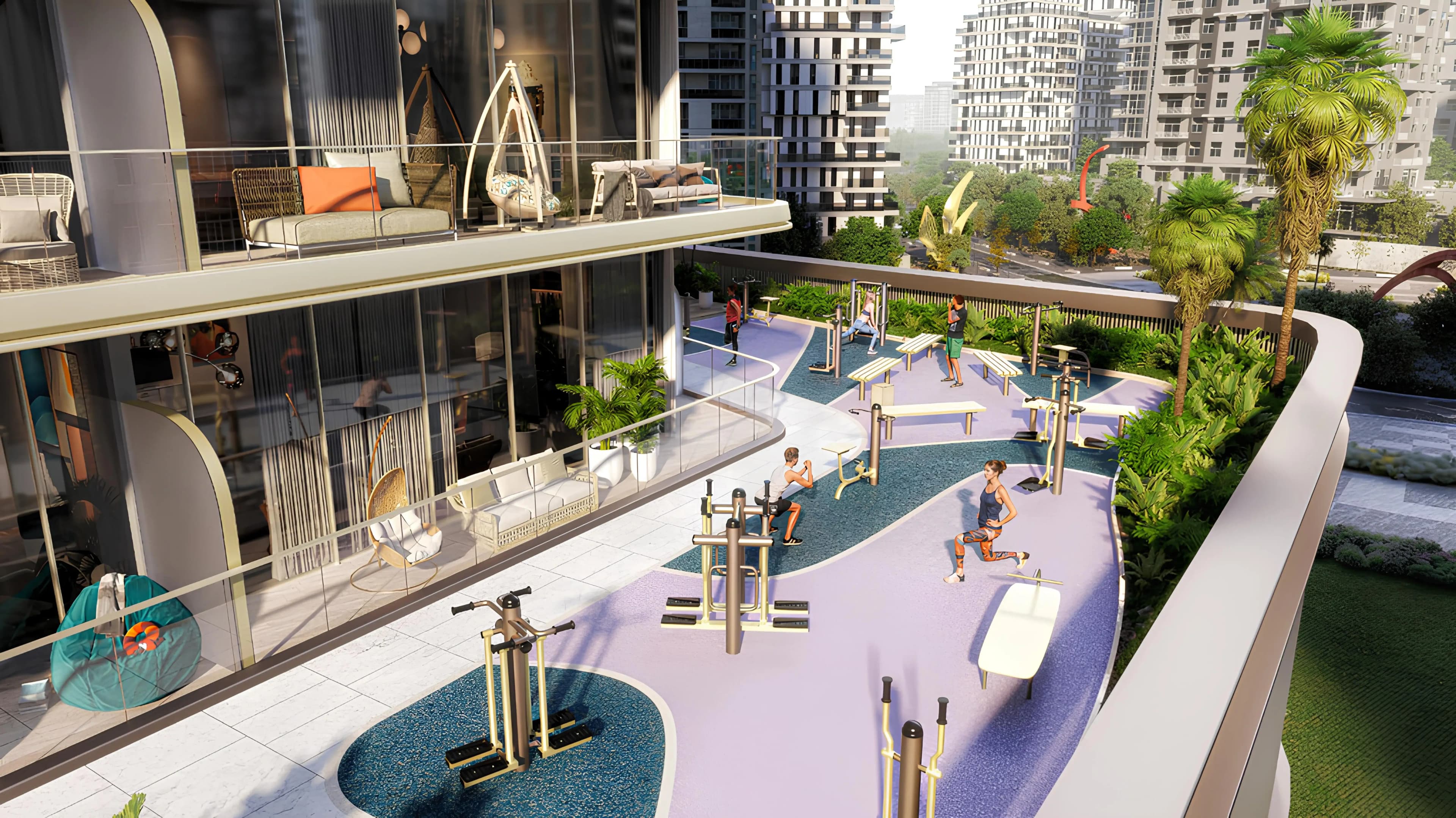 Celesto 2 amenity Gym - Dubailand Residence Complex, Dubai - by Tarrad Development
