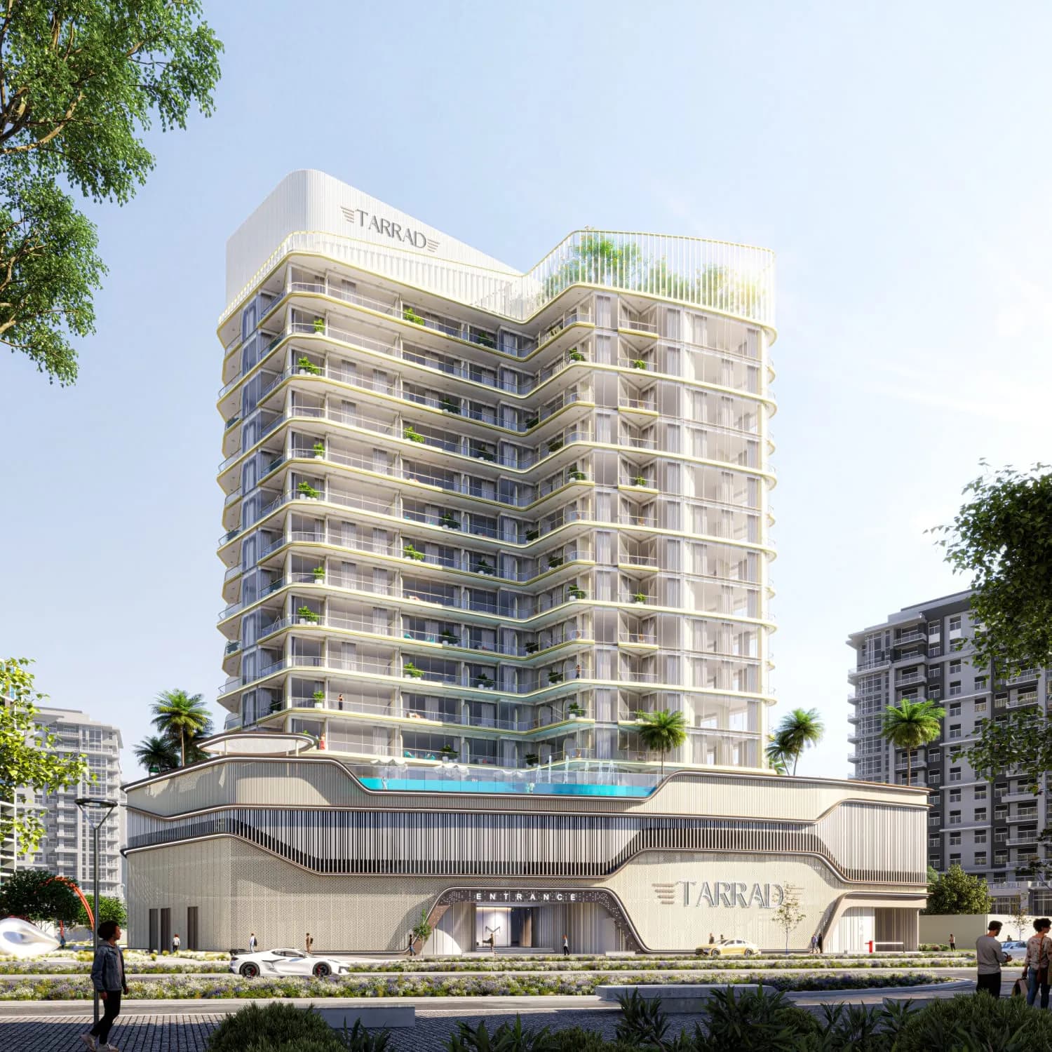 Celesto 2 exterior view - Dubailand Residence Complex, Dubai - by Tarrad Development