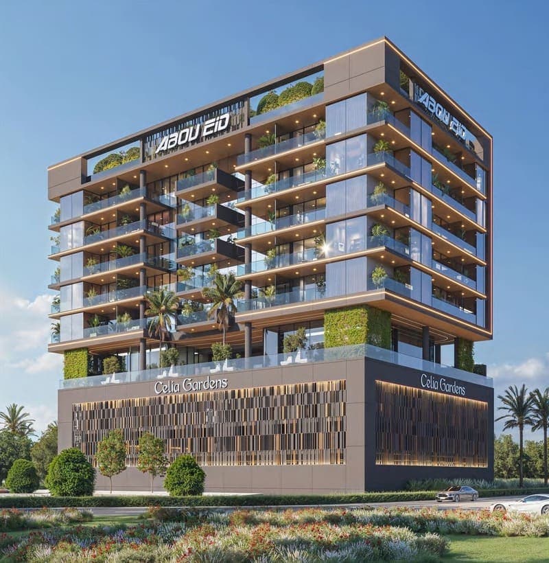 Celia Gardens exterior view - Meydan (Nad Al Sheba 1), Dubai - by Abou Eid