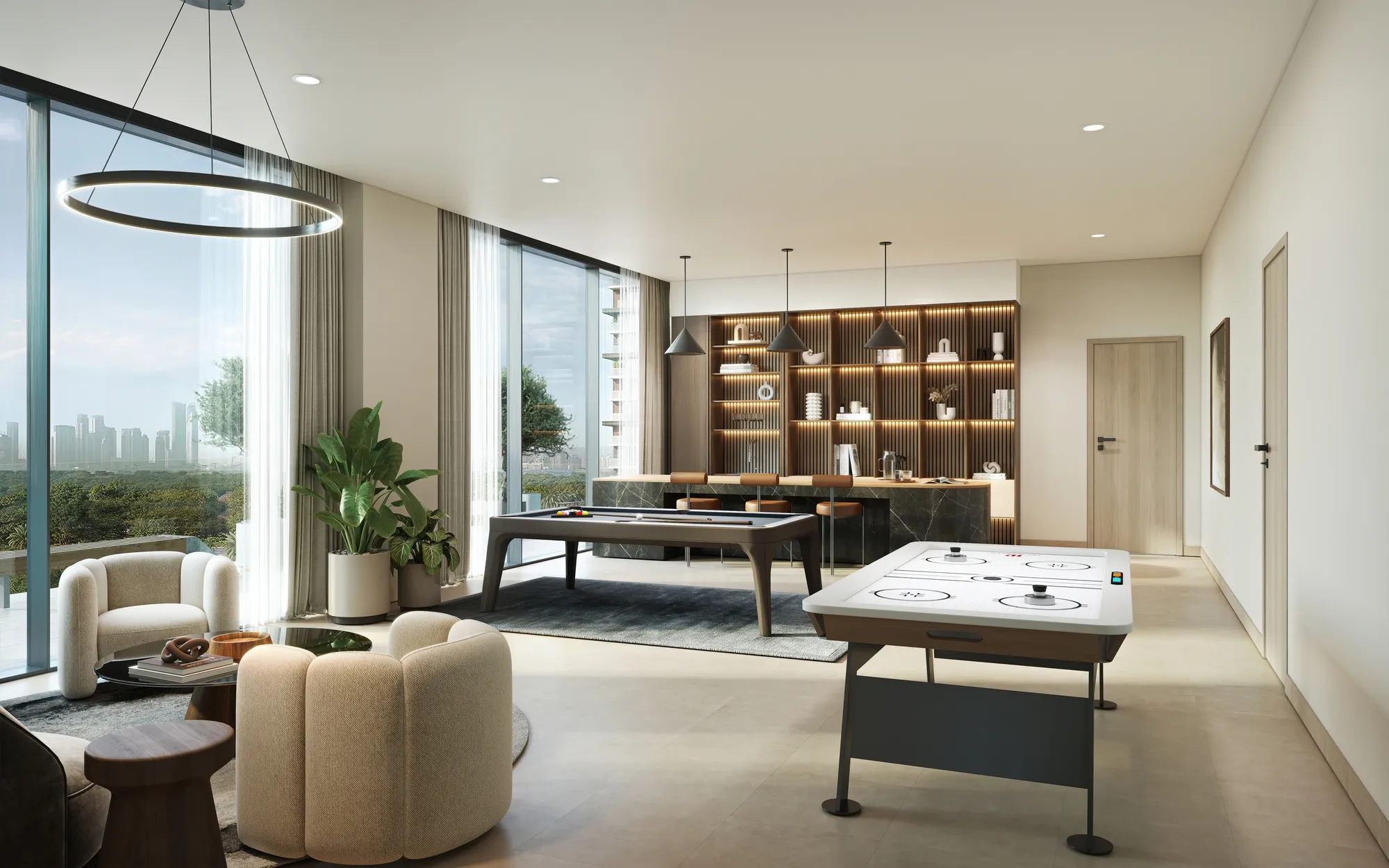 Celia Homes amenity Entertainment Lounge - Dubai Residence Complex, Dubai - by Abou Eid