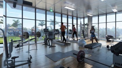 Celia Residence amenity Exclusive Health Club in Dubai Studio City, Dubai, by Abou Eid