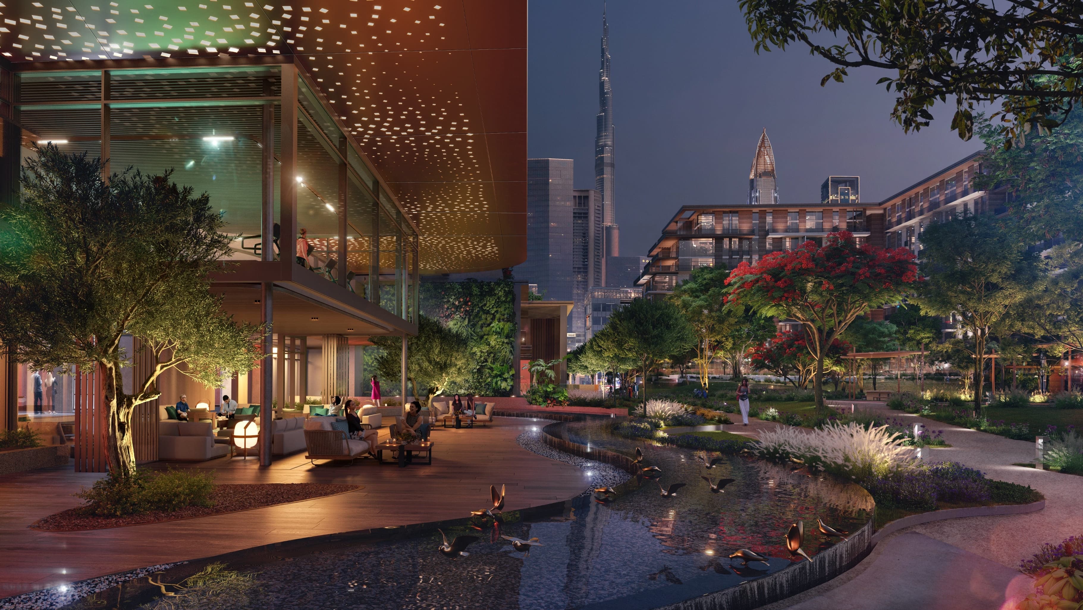 Central Park Plaza amenity A Private Indoor/Outdoor Lounge Area - City Walk, Dubai - by Meraas