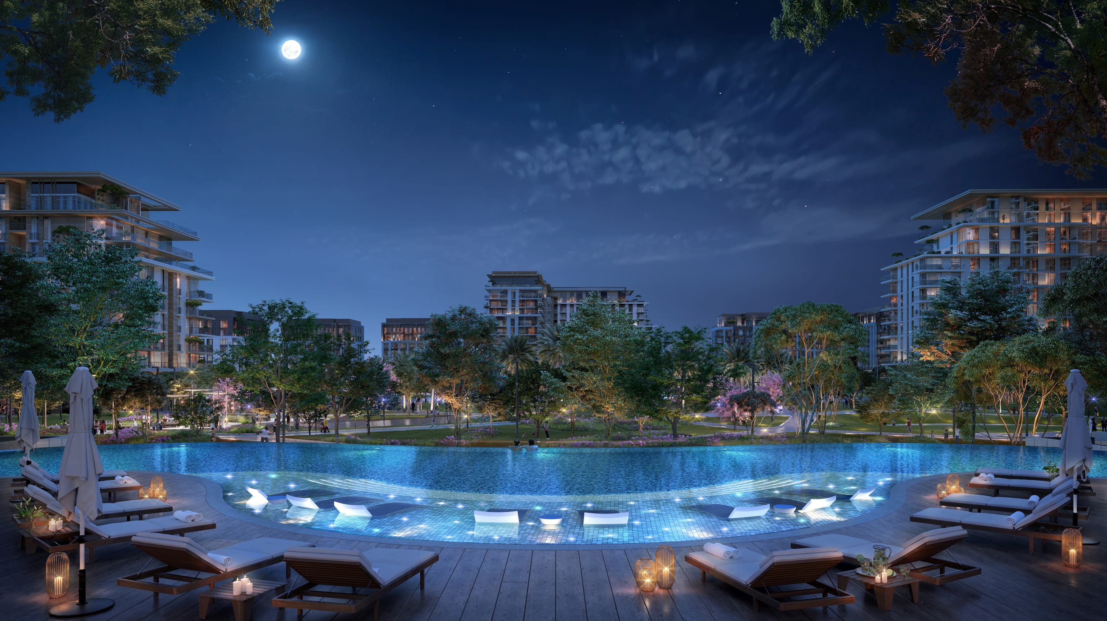 Central Park Plaza amenity Infinity Pool - City Walk, Dubai - by Meraas