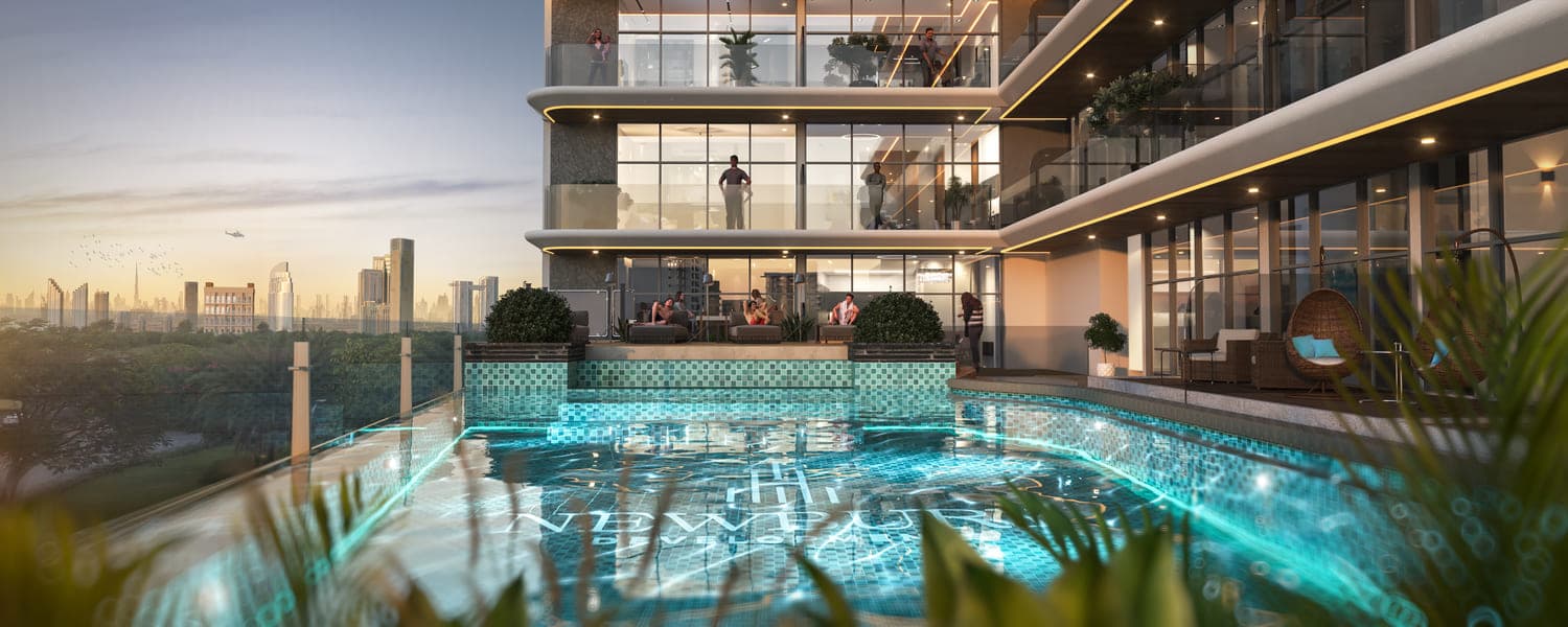 Chapter 01 by Newbury amenity Swimming Pool - Dubai International City, Dubai - by Newbury Developments