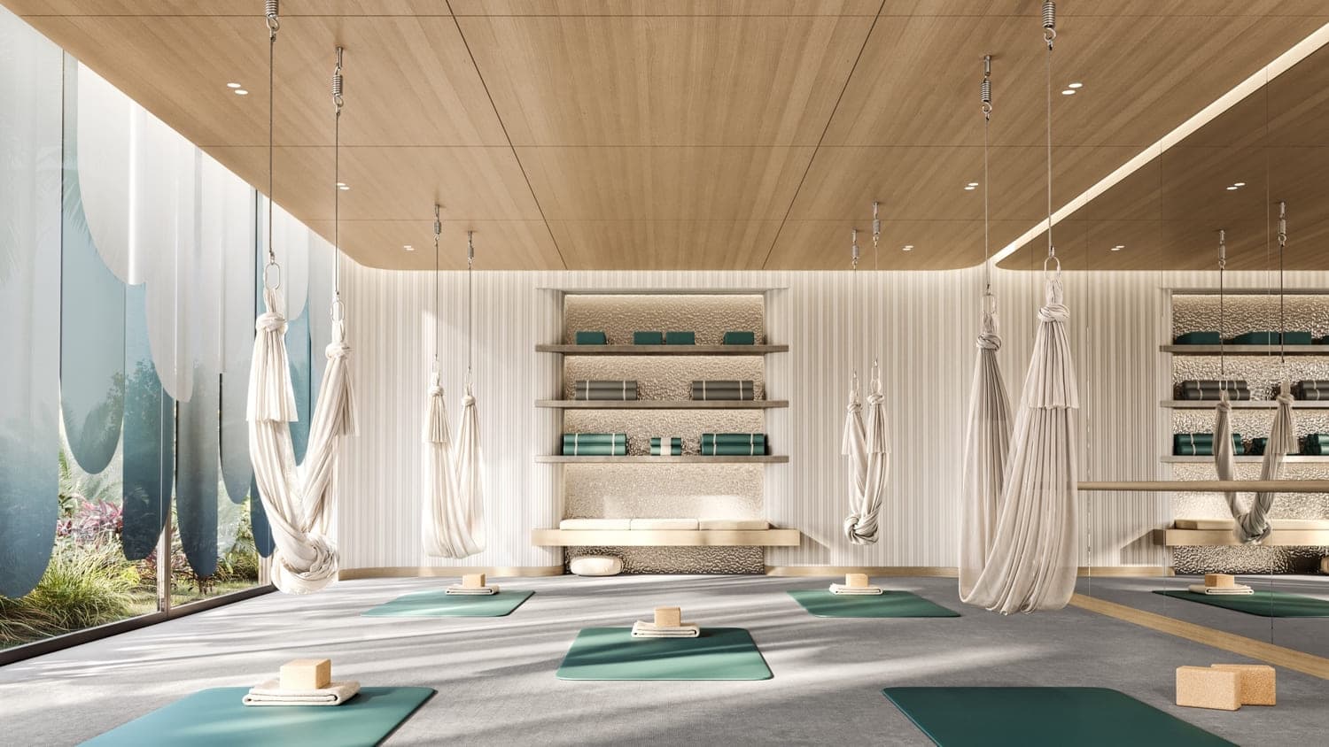 Chelsea Residences amenity Aerial Yoga Room - Maritime City, Dubai - by DAMAC