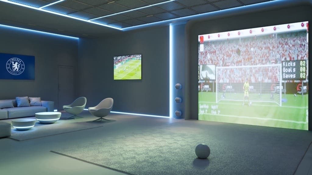 Chelsea Residences amenity Football Stimulation Room in Maritime City, Dubai, by DAMAC