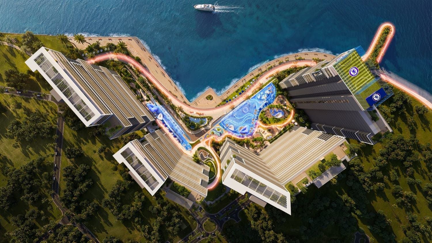 Chelsea Residences amenity Jogging Track - Maritime City, Dubai - by DAMAC