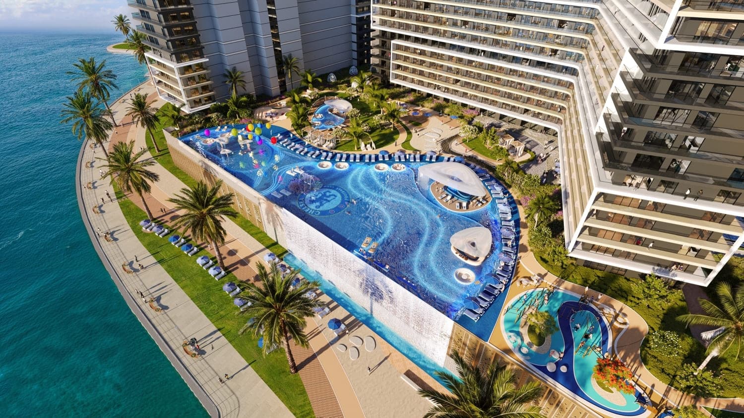 Chelsea Residences amenity Lion Beach - Maritime City, Dubai - by DAMAC