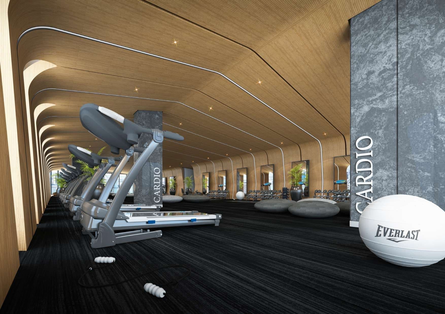 Cloud Tower amenity Gym in JVT (Jumeirah Village Triangle), Dubai, by Tiger Group