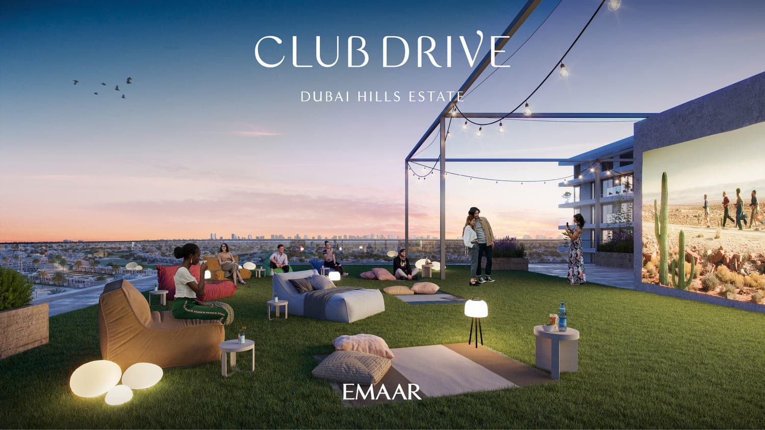 Club Drive amenity Landscaped Podium Deck - Dubai Hills, Dubai - by Emaar