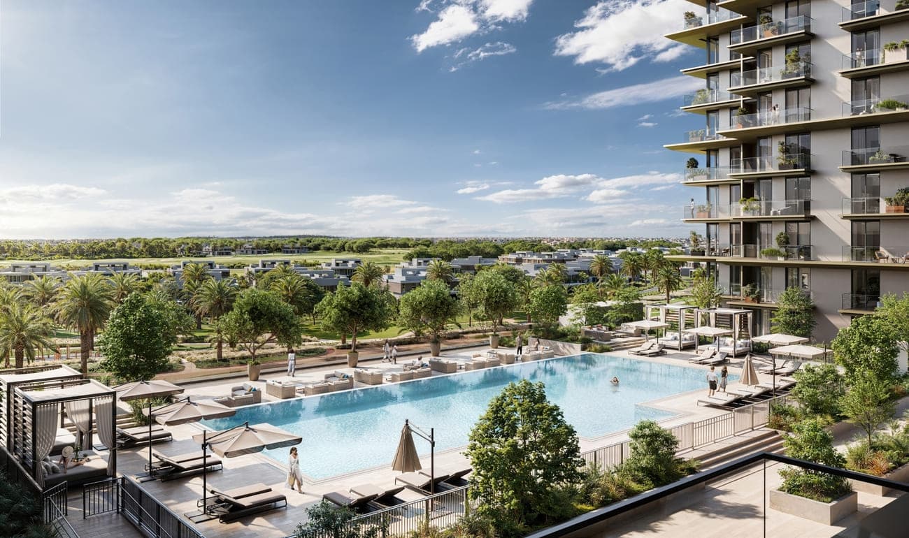 Club Place amenity Infinity Pool & Pool Deck - Dubai Hills, Dubai - by Emaar