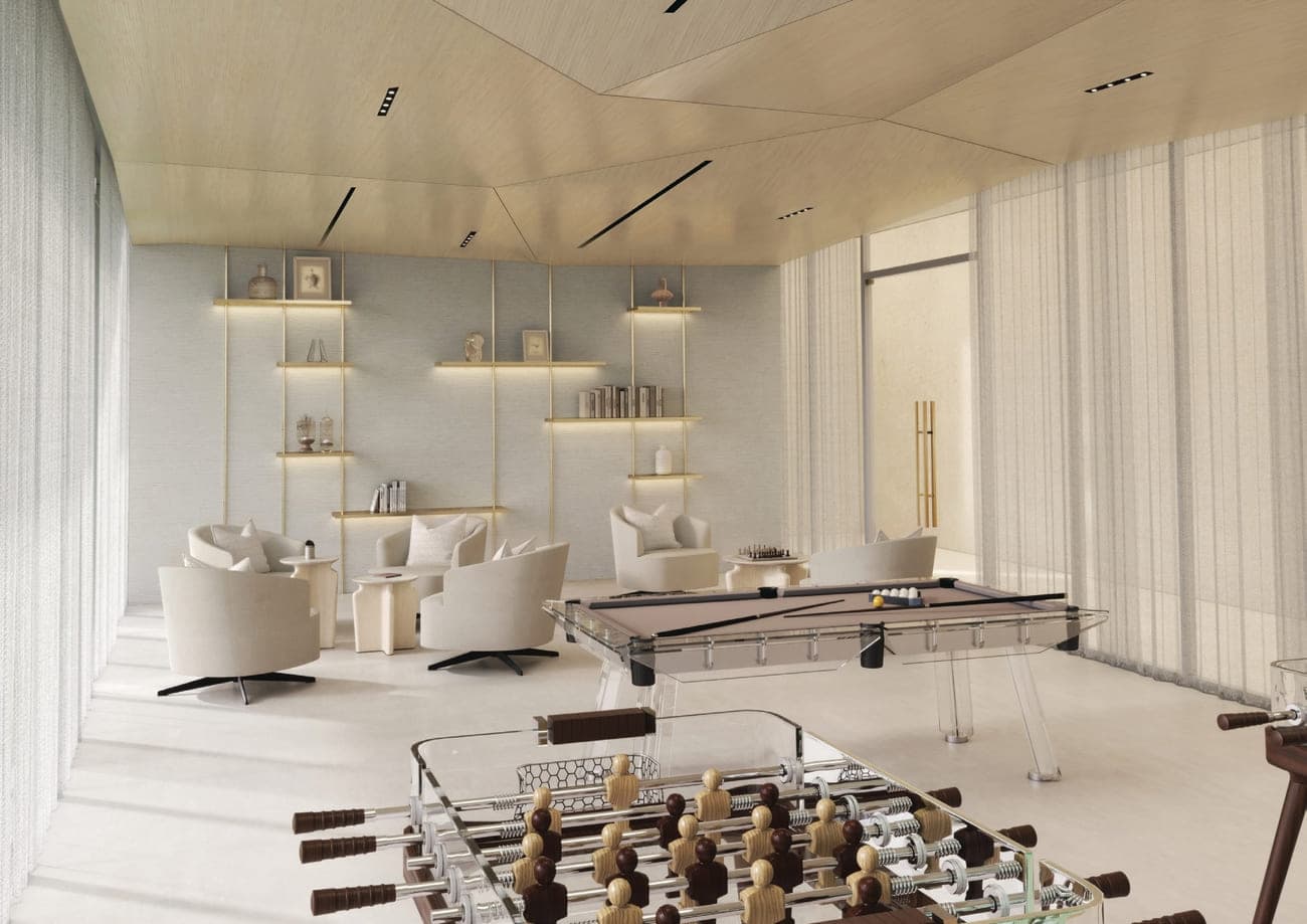 Coastal Haven amenity Billiard Table - Dubai Islands, Dubai - by Prestige One Developments