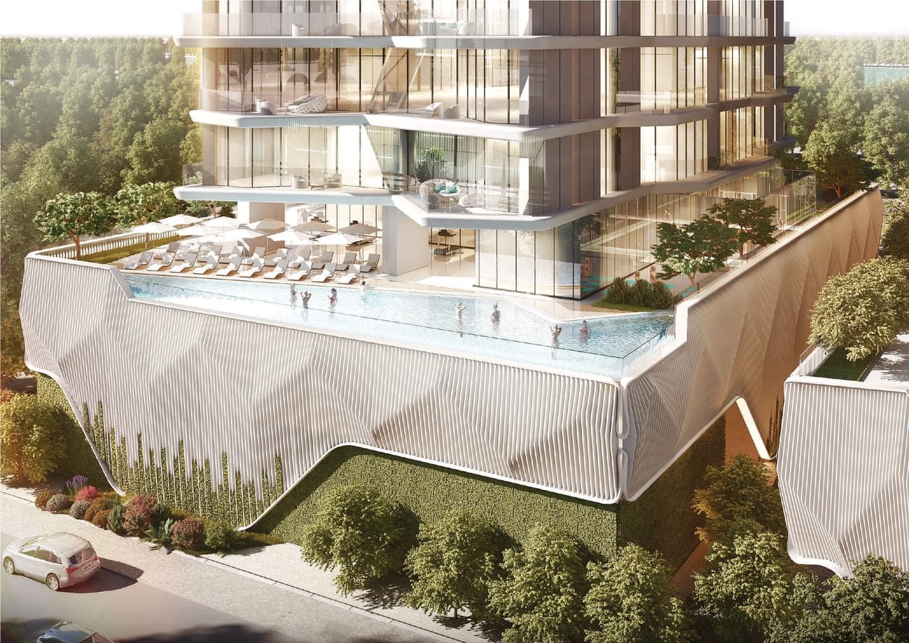 Coastal Haven amenity Infinity Pool - Dubai Islands, Dubai - by Prestige One Developments