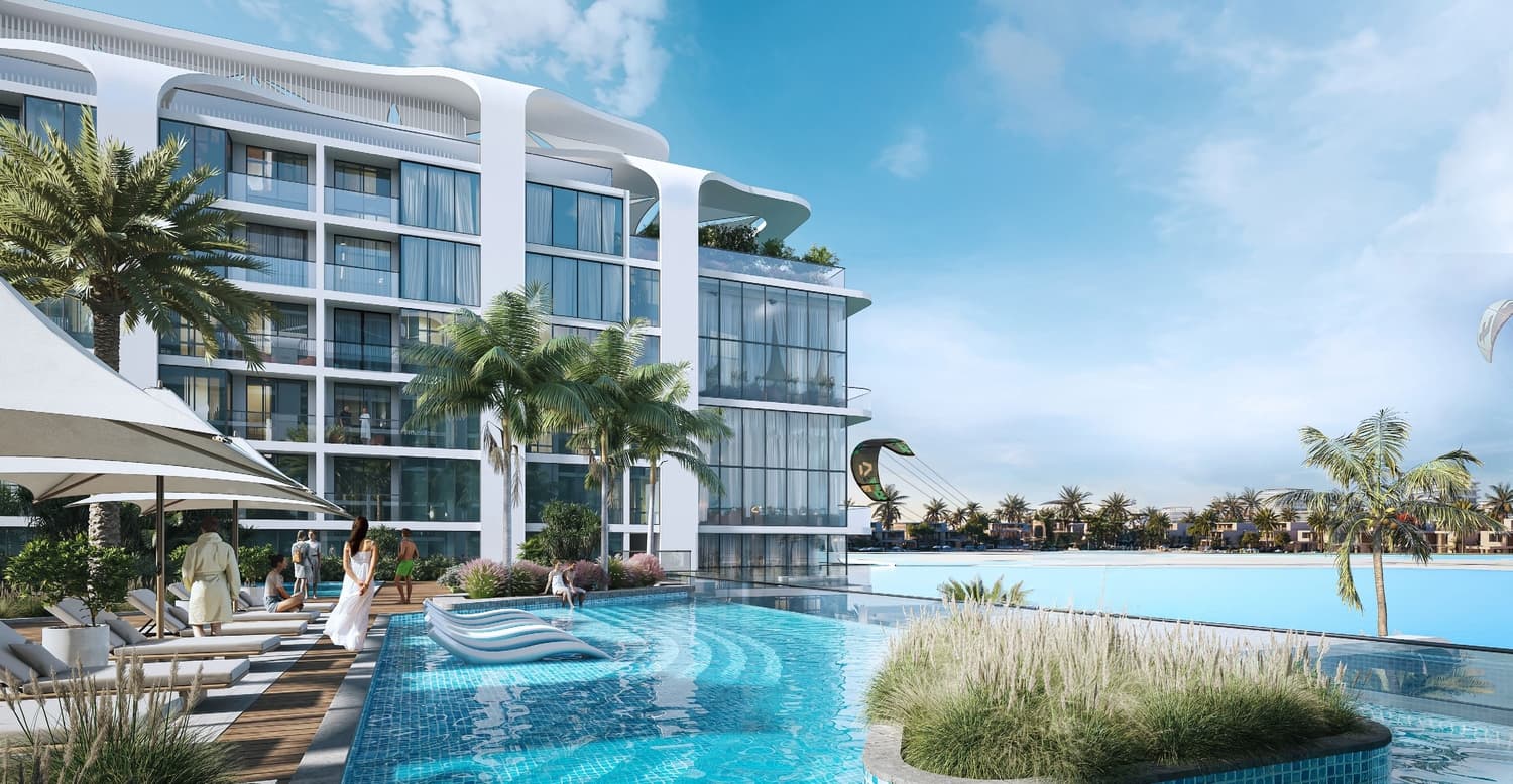 Coastline Beach Residences amenity Infinity Swimming Pool - Siniya Island, Dubai - by Sobha