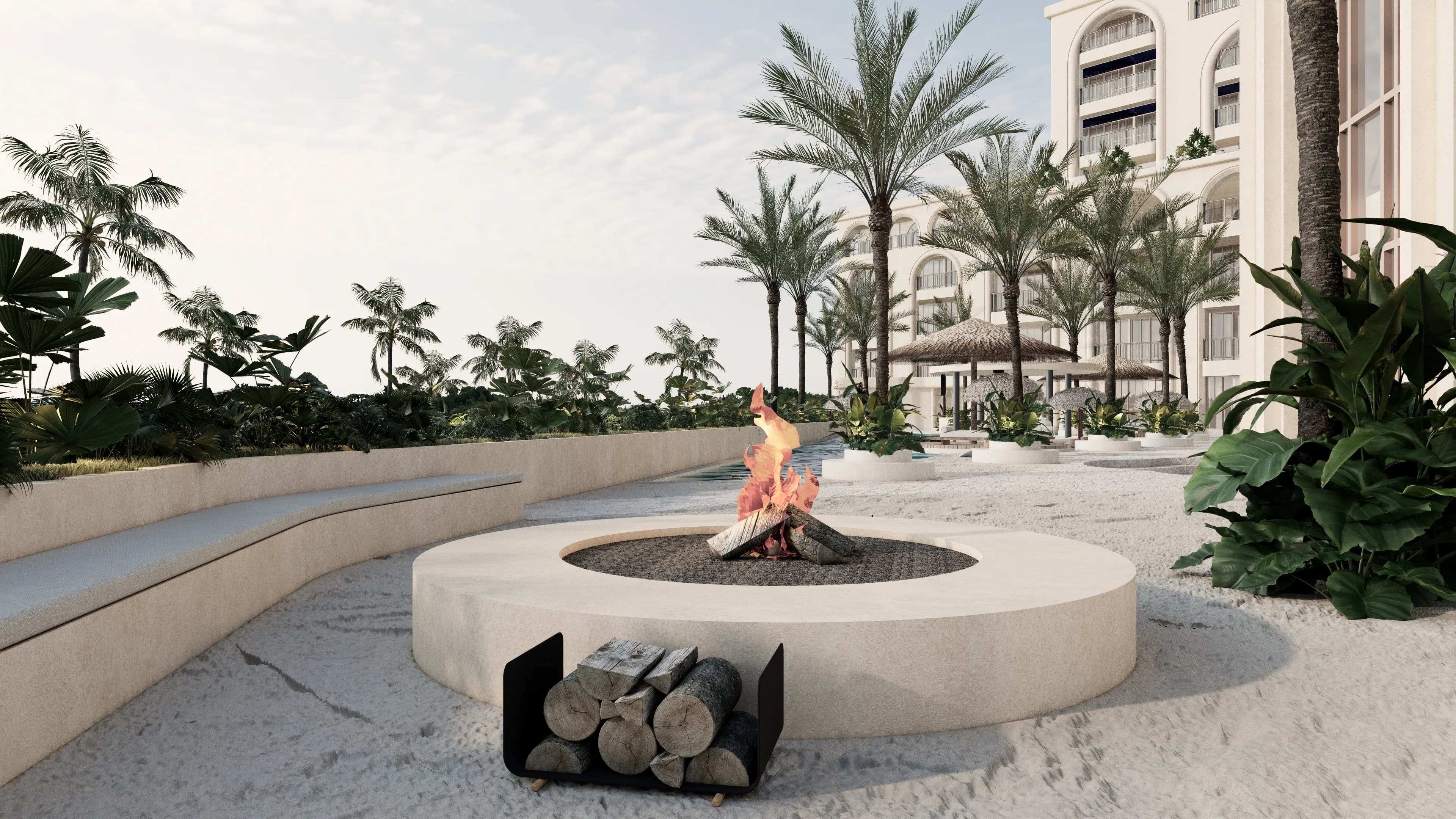 Coco Hills amenity Fire Pit Area - Badung, Dubai - by Coco Development Group
