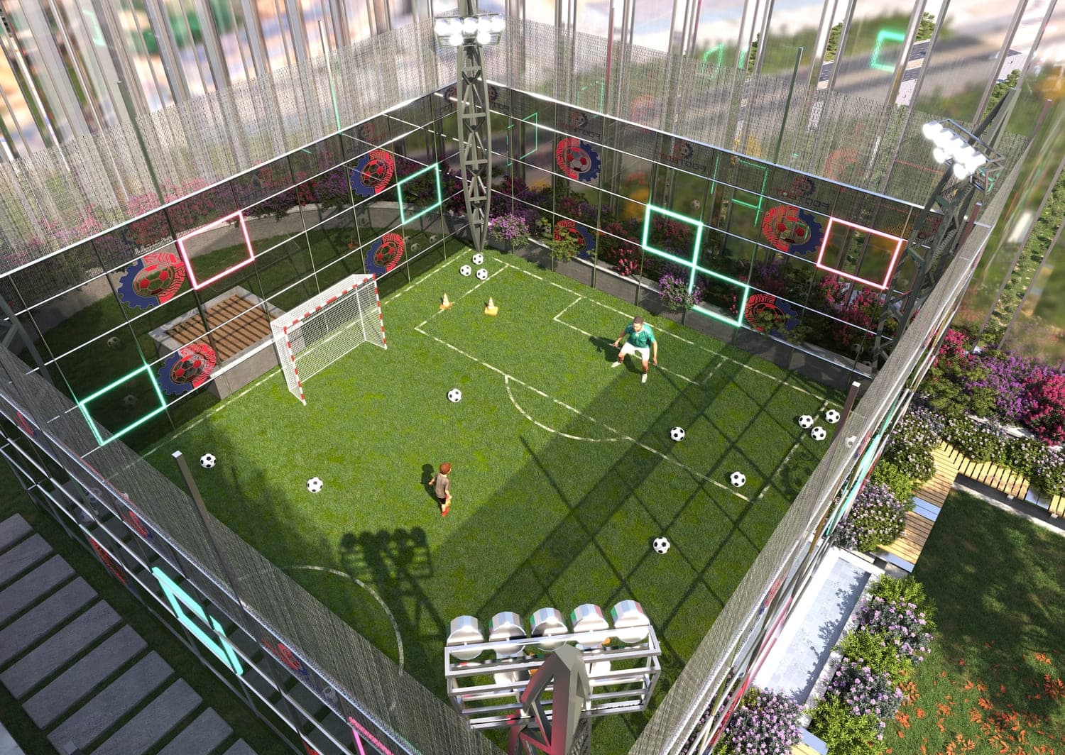Colibri Views amenity Footbot - Rak Central, Dubai - by Major Developments