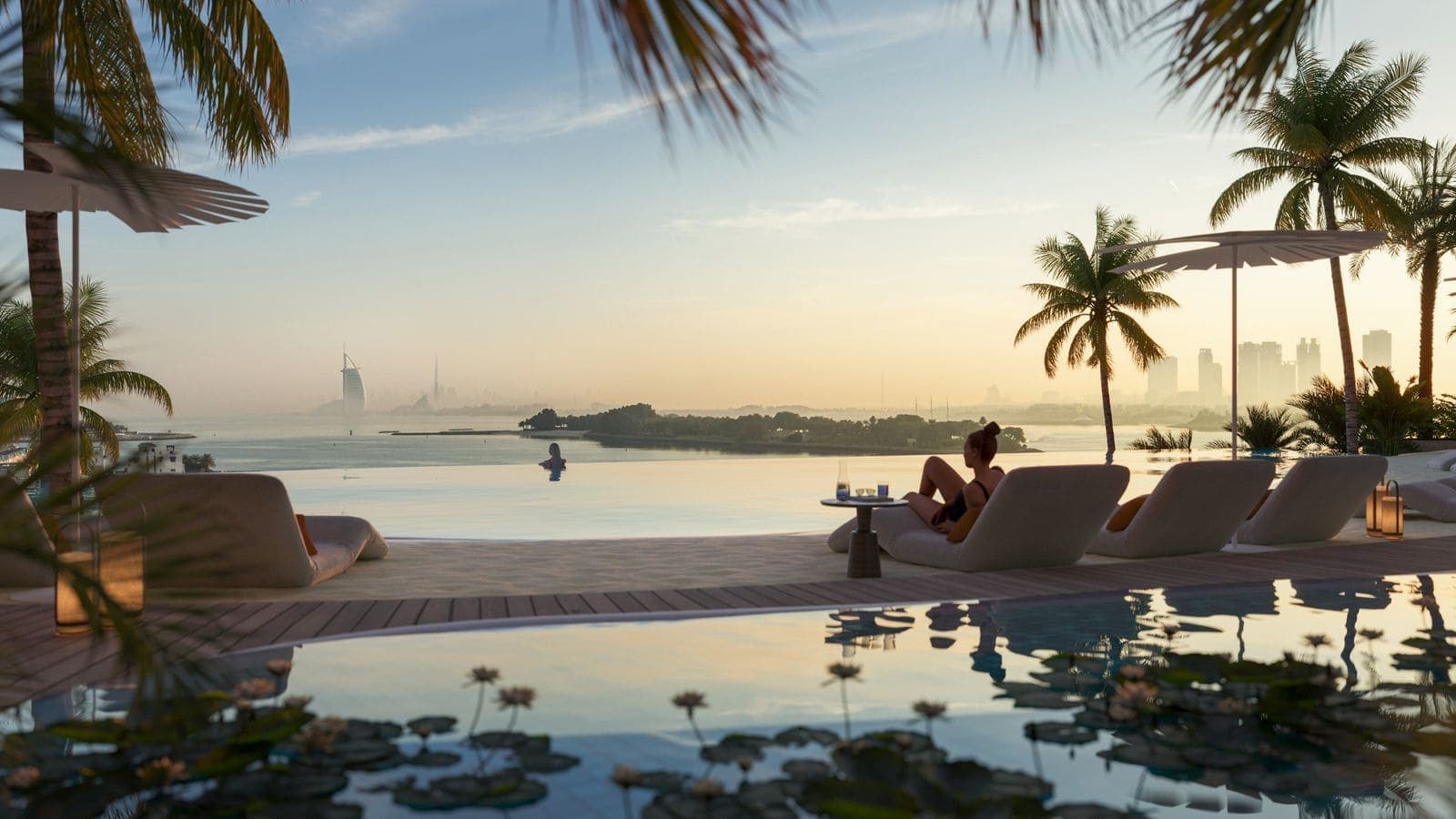 Como Residences amenity Dedicated 25m Lap Swimming Pool - Palm Jumeirah, Dubai - by Nakheel