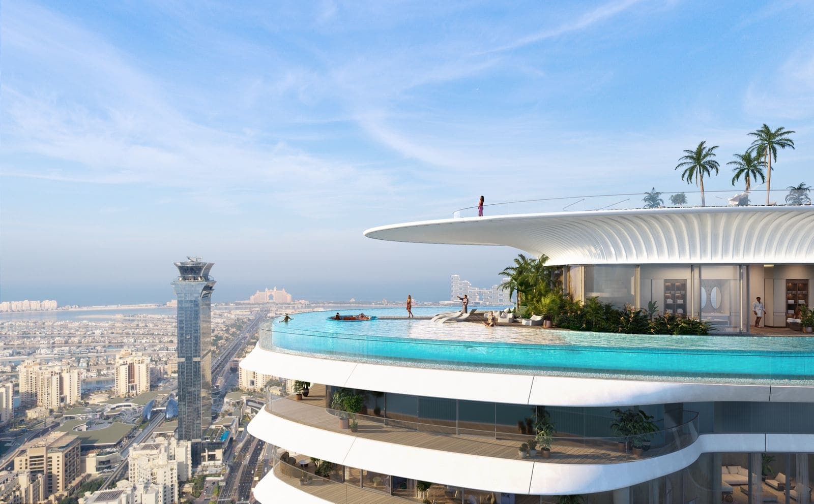 Como Residences amenity Private Swimming Pools For Sky Terrace Apartments - Palm Jumeirah, Dubai - by Nakheel