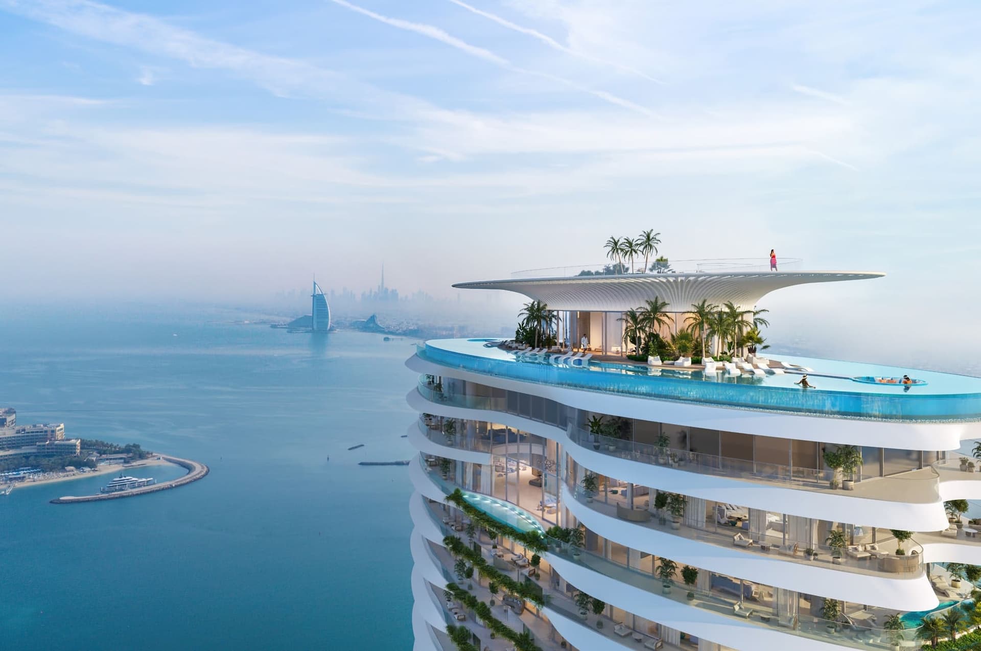 Como Residences amenity Rooftop And 360 Degree Viewing Area Located On Level 71 With Amenities in Palm Jumeirah, Dubai, by Nakheel