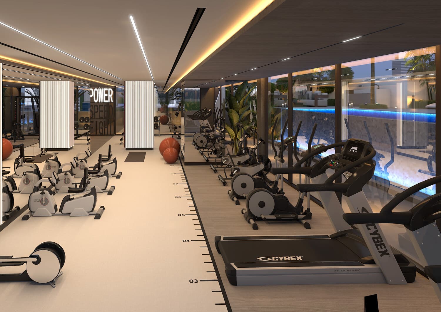 Coral by Vision amenity Gym - Al Satwa, Dubai - by Vision Developments