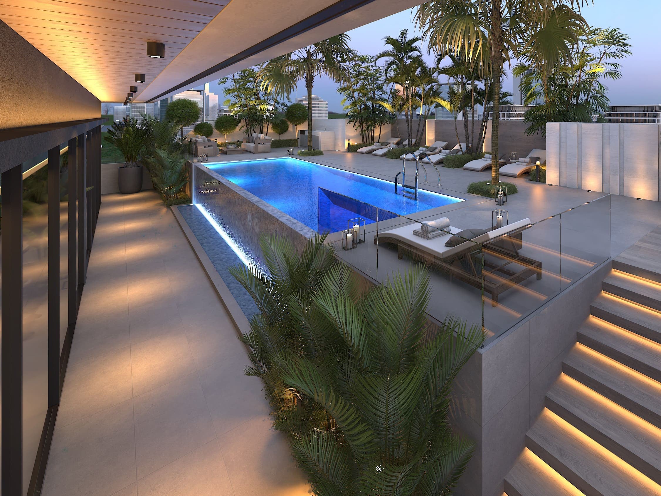 Coral by Vision amenity Swimming Pool - Al Satwa, Dubai - by Vision Developments