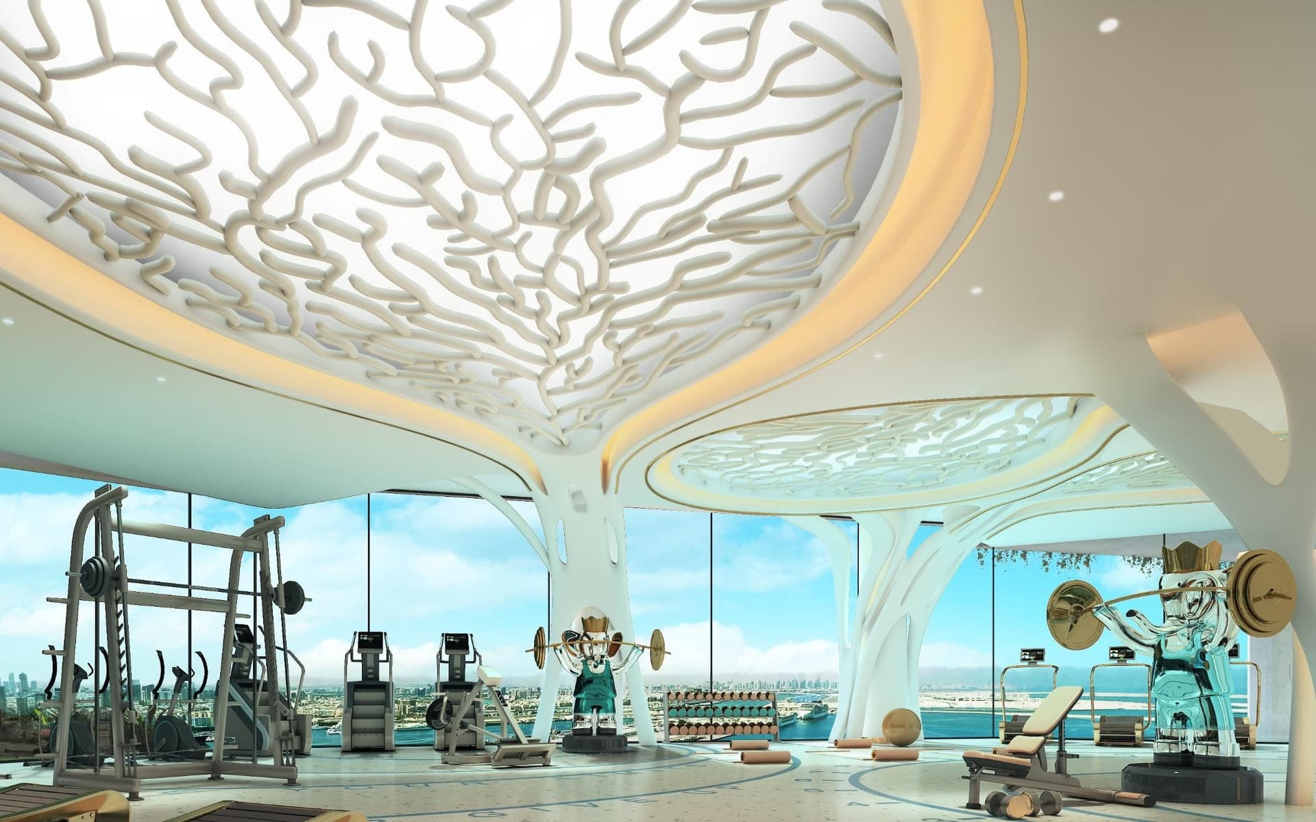 Coral Reef amenity Gym in Maritime City, Dubai, by DAMAC