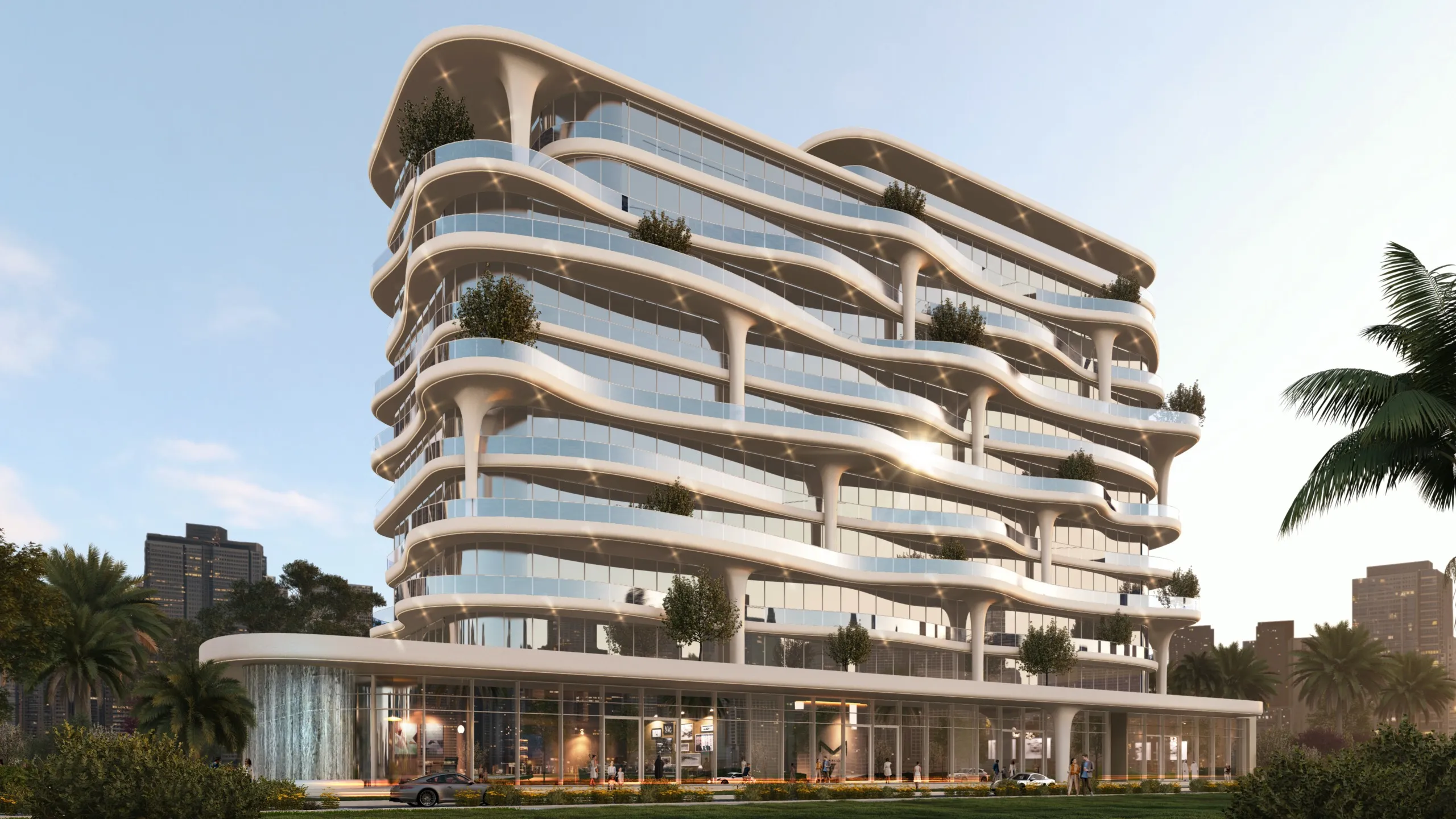 Coralis Residences exterior view - Meydan, Dubai - by Palladium Prime Real Estate Development