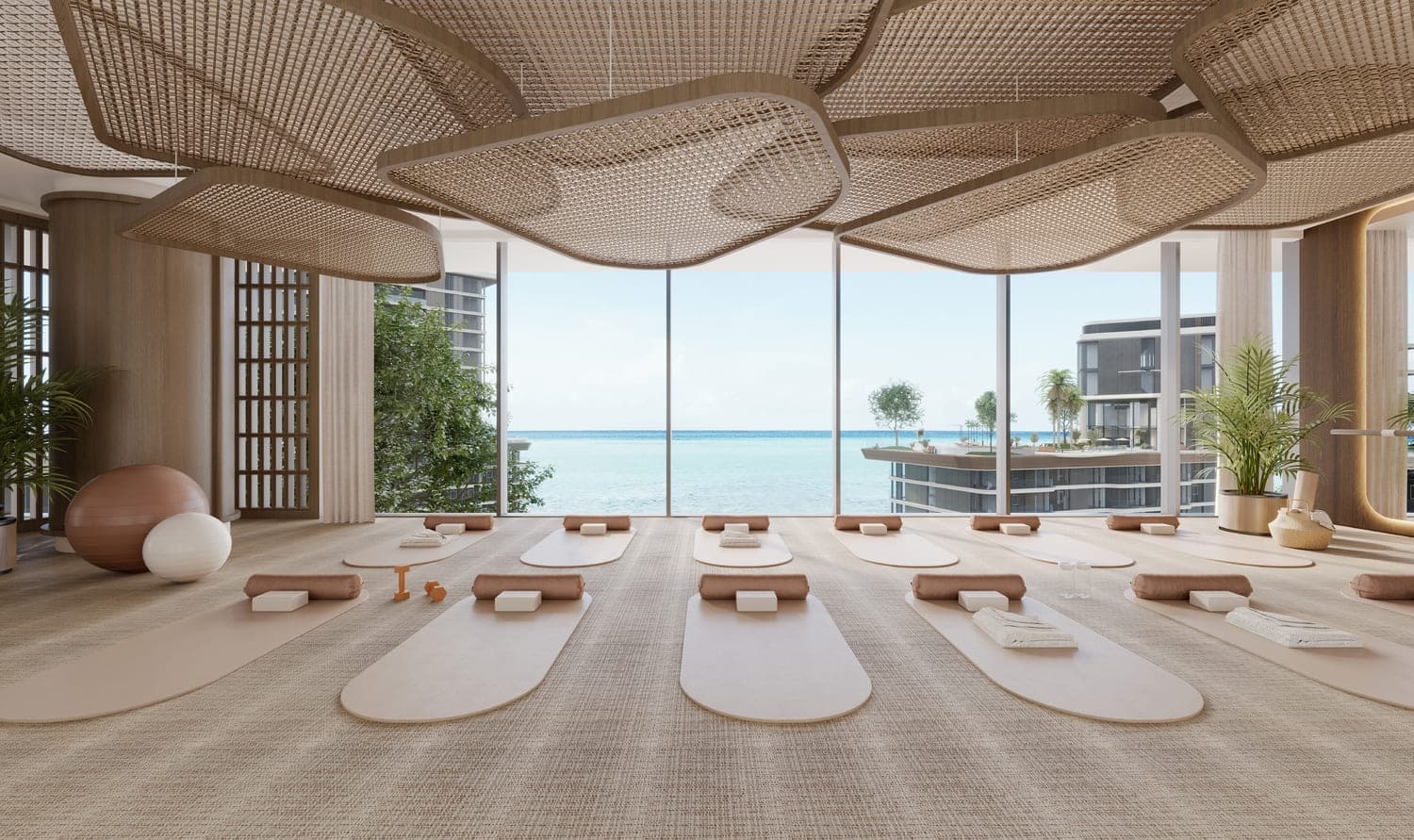 Costa Mare amenity Yoga Studio in Al Marjan Island, Ras Al Khaimah, by Ellington