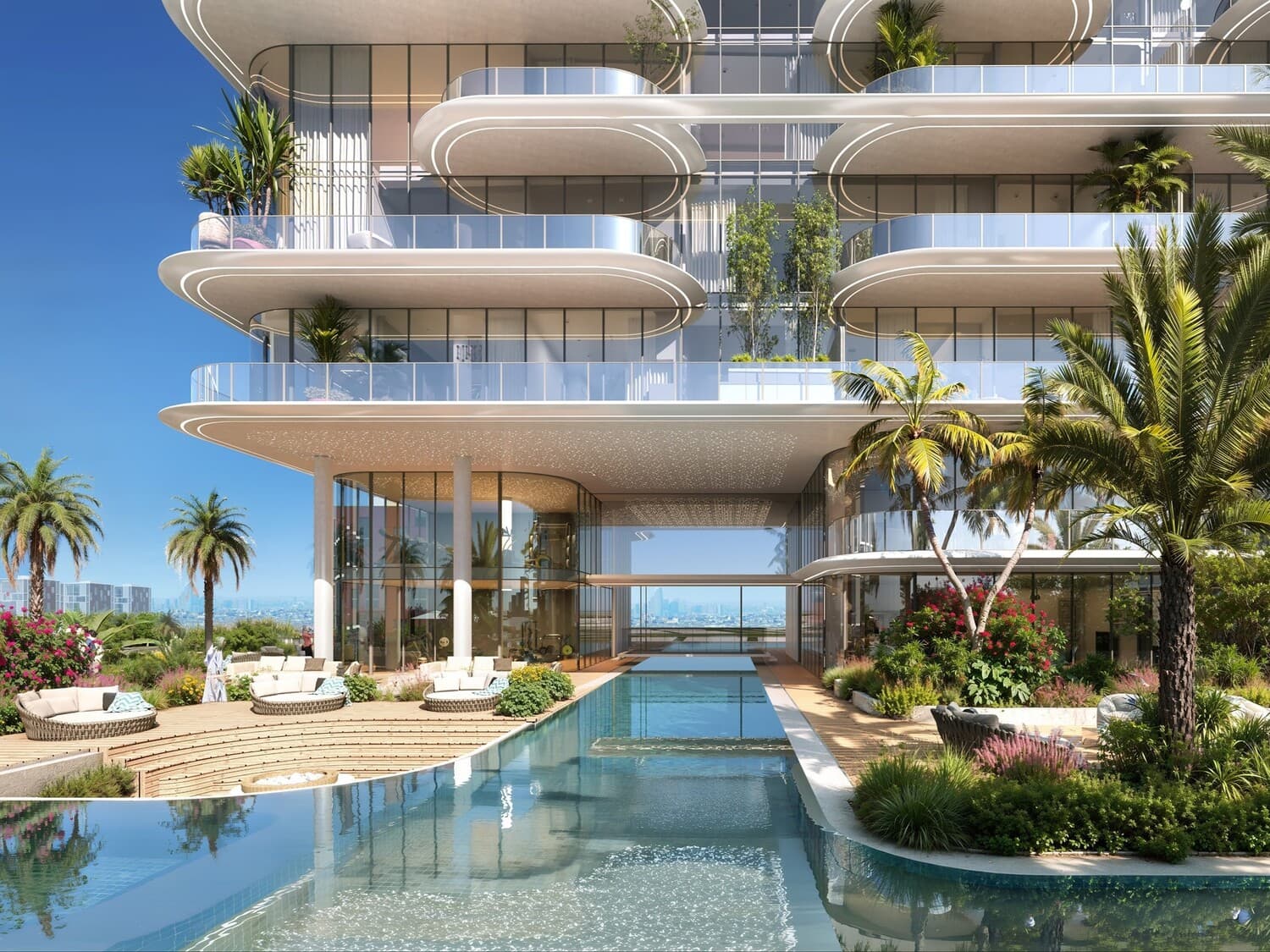 Cotier House amenity Dual Infinity Pools - Dubai Islands, Dubai - by Imtiaz Development