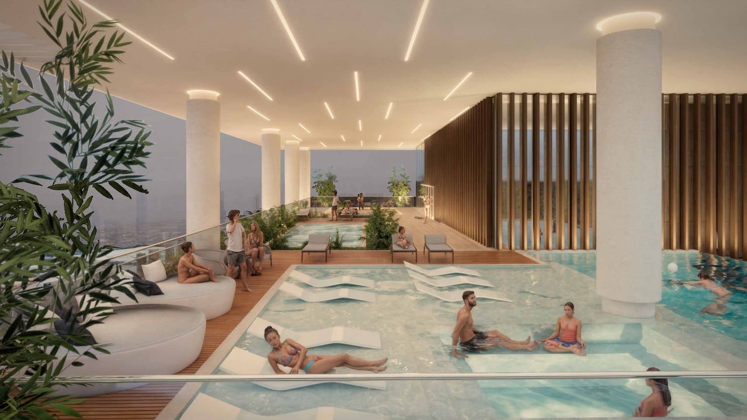 Cove Boulevard amenity Jacuzzi & Splash Pool - Dubailand Residence Complex, Dubai - by Imtiaz Development