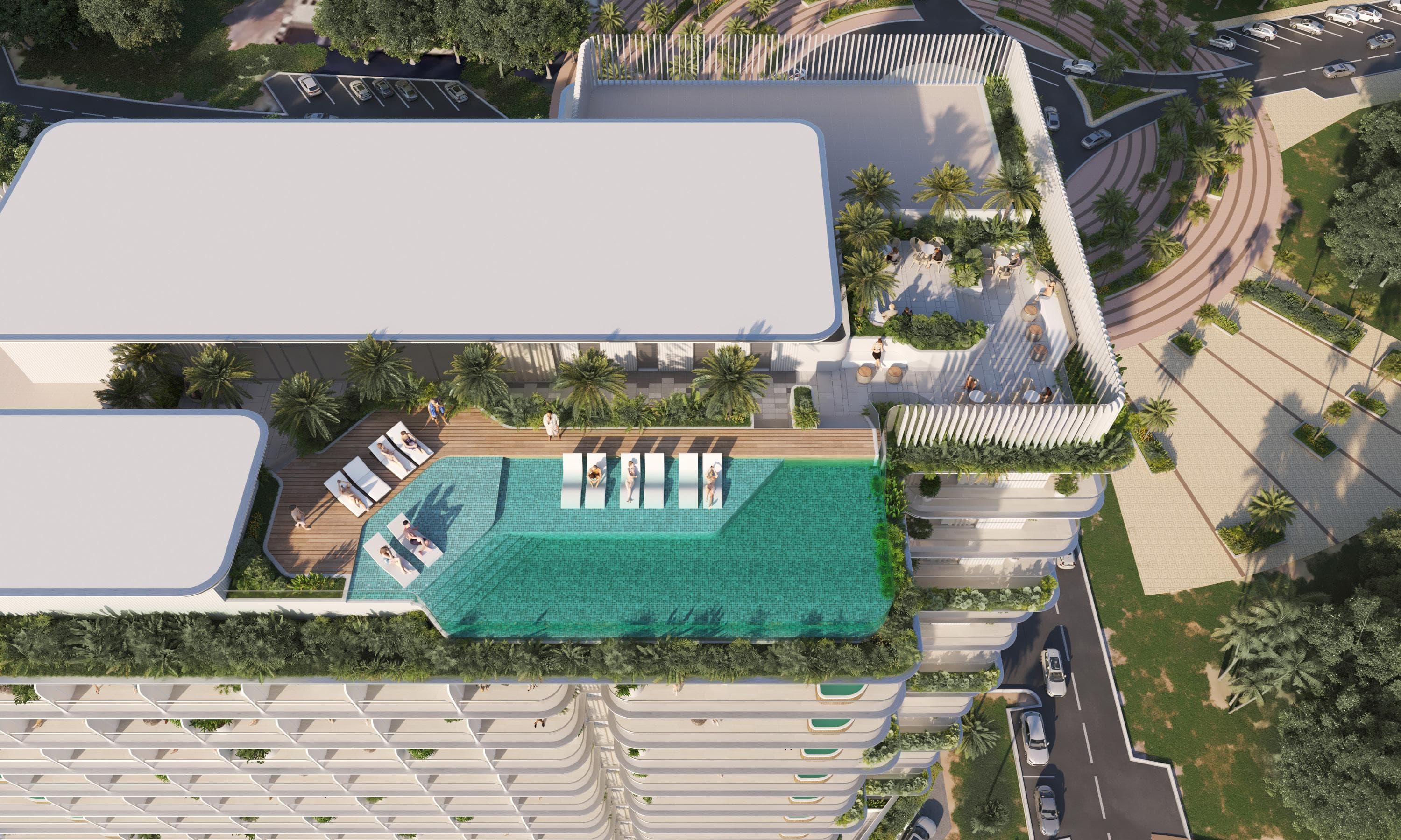 Cove Edition 3 amenity Infinity Pool - Dubailand Residence Complex, Dubai - by Imtiaz Development