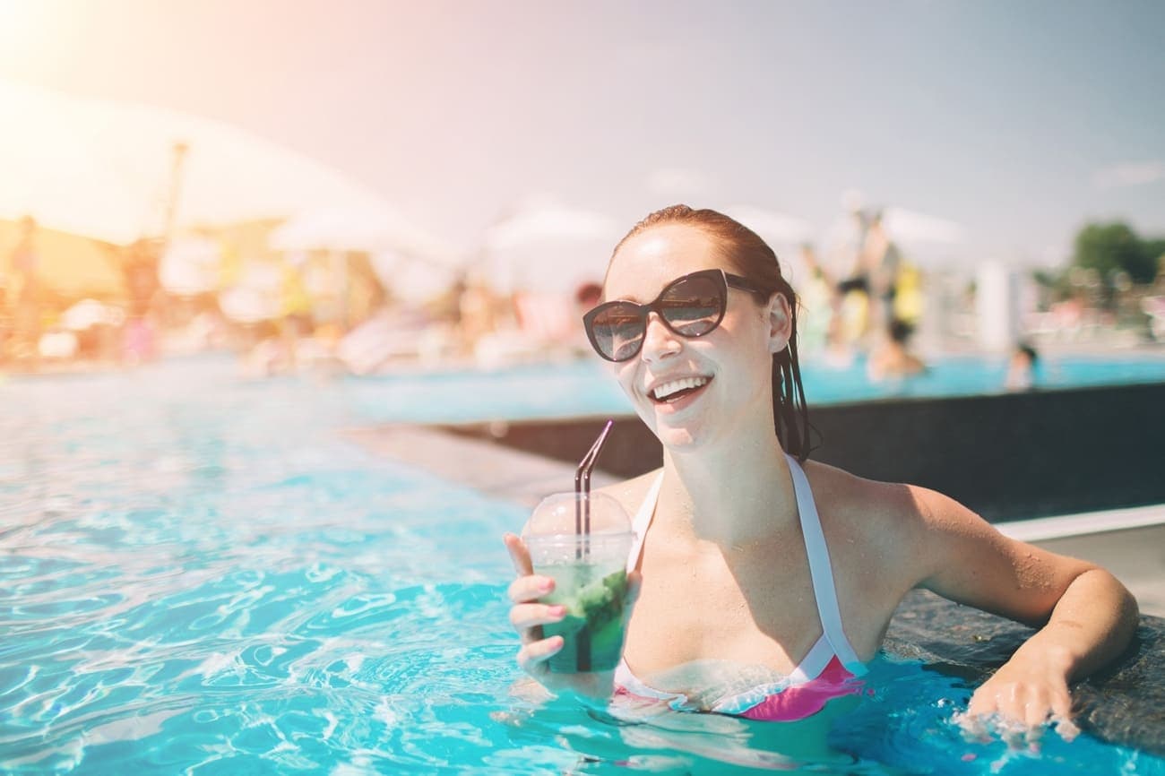 Cove Edition One amenity Luxe Poolside Lounge in Dubailand Residence Complex, Dubai, by Imtiaz Development