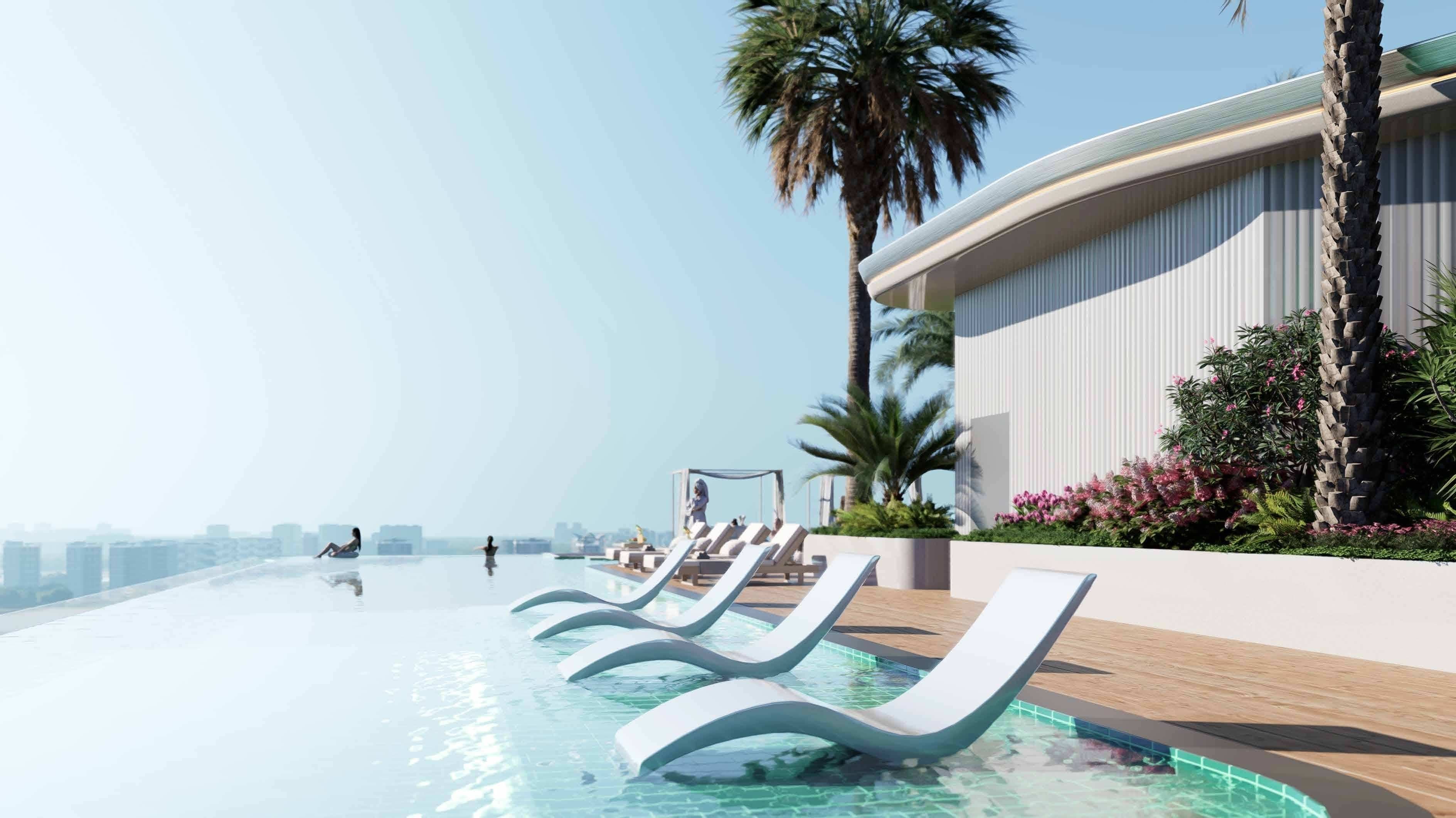 Cove Grand amenity Roof Top Sun Deck - Dubailand Residence Complex, Dubai - by Imtiaz Development
