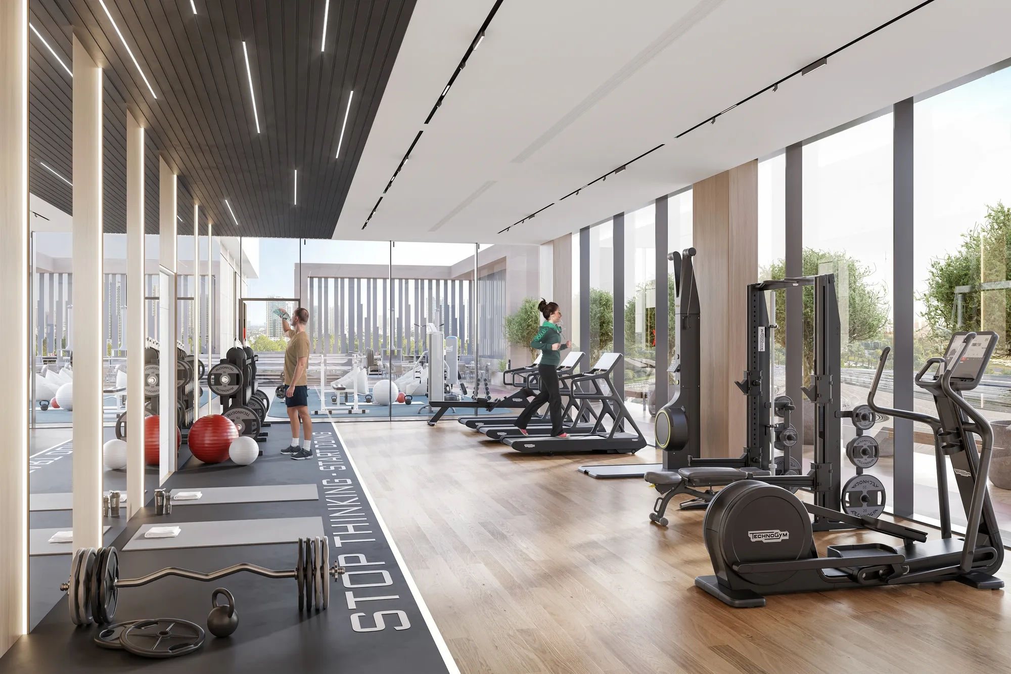 Creek Bay amenity Indoor Gym - Ras Al Khor, Dubai - by Emaar