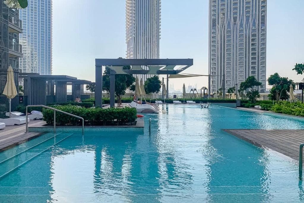 Creek Rise Tower 1 amenity Lounge Pool - Dubai Creek Harbour, Dubai - by Emaar