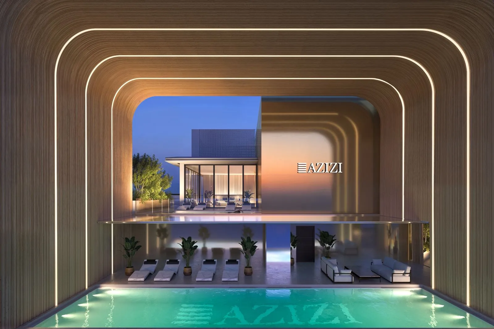 Creek Views 4 amenity Lounge Areas - Al Jaddaf, Dubai - by Azizi