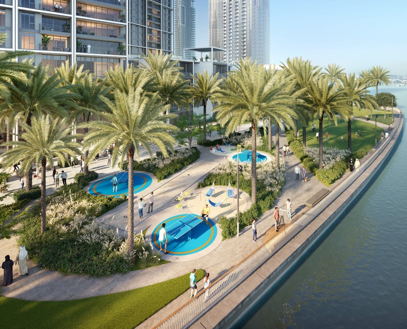 Creek Waters amenity State-Of-The-Art Park in Dubai Creek Harbour, Dubai, by Emaar