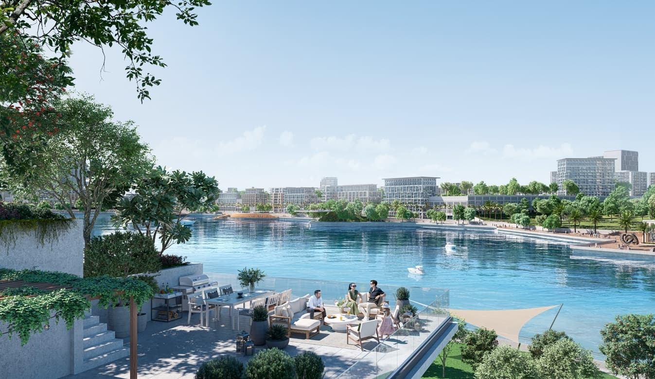 Creek Waters amenity BBQ Area in Dubai Creek Harbour, Dubai, by Emaar