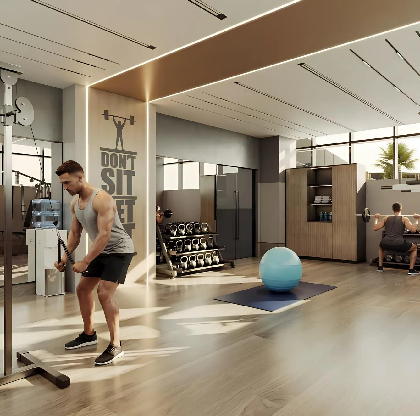 Cresswell Plaza amenity Gym - Dubai South, Dubai - by Merath Development