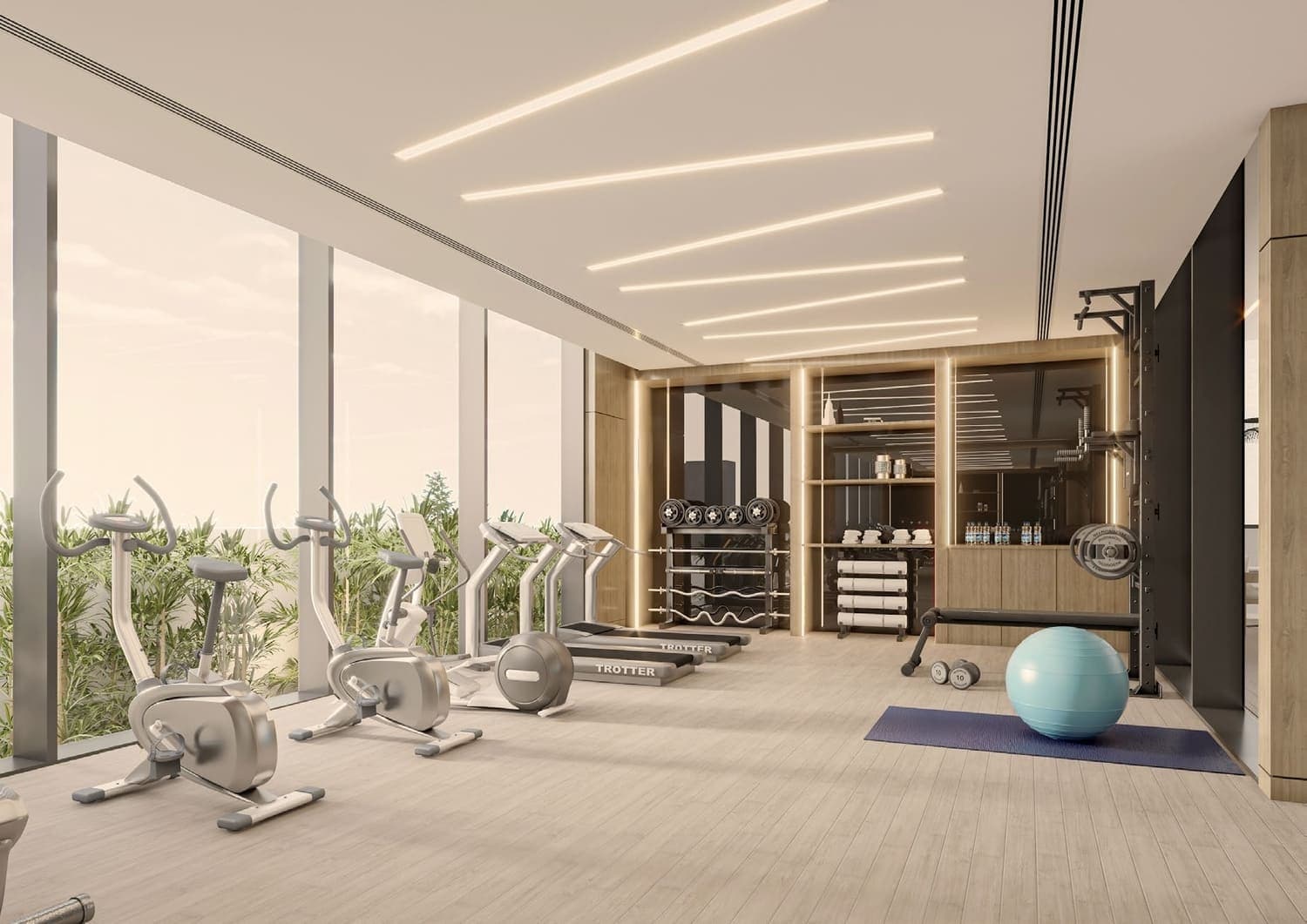 Cresswell Residences amenity Gym - Dubai South, Dubai - by Esnad Management